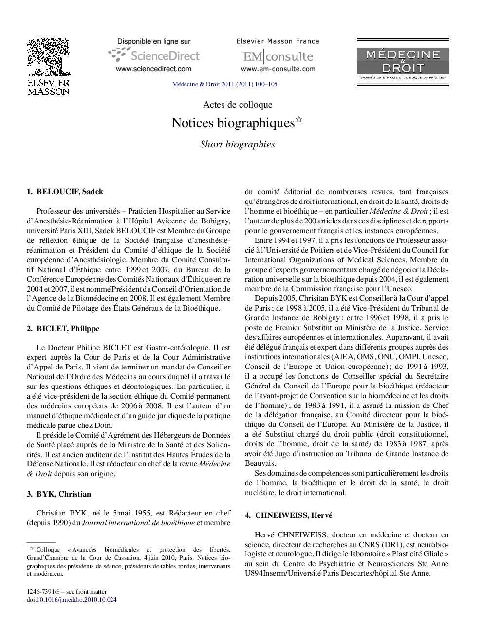 Notices biographiques