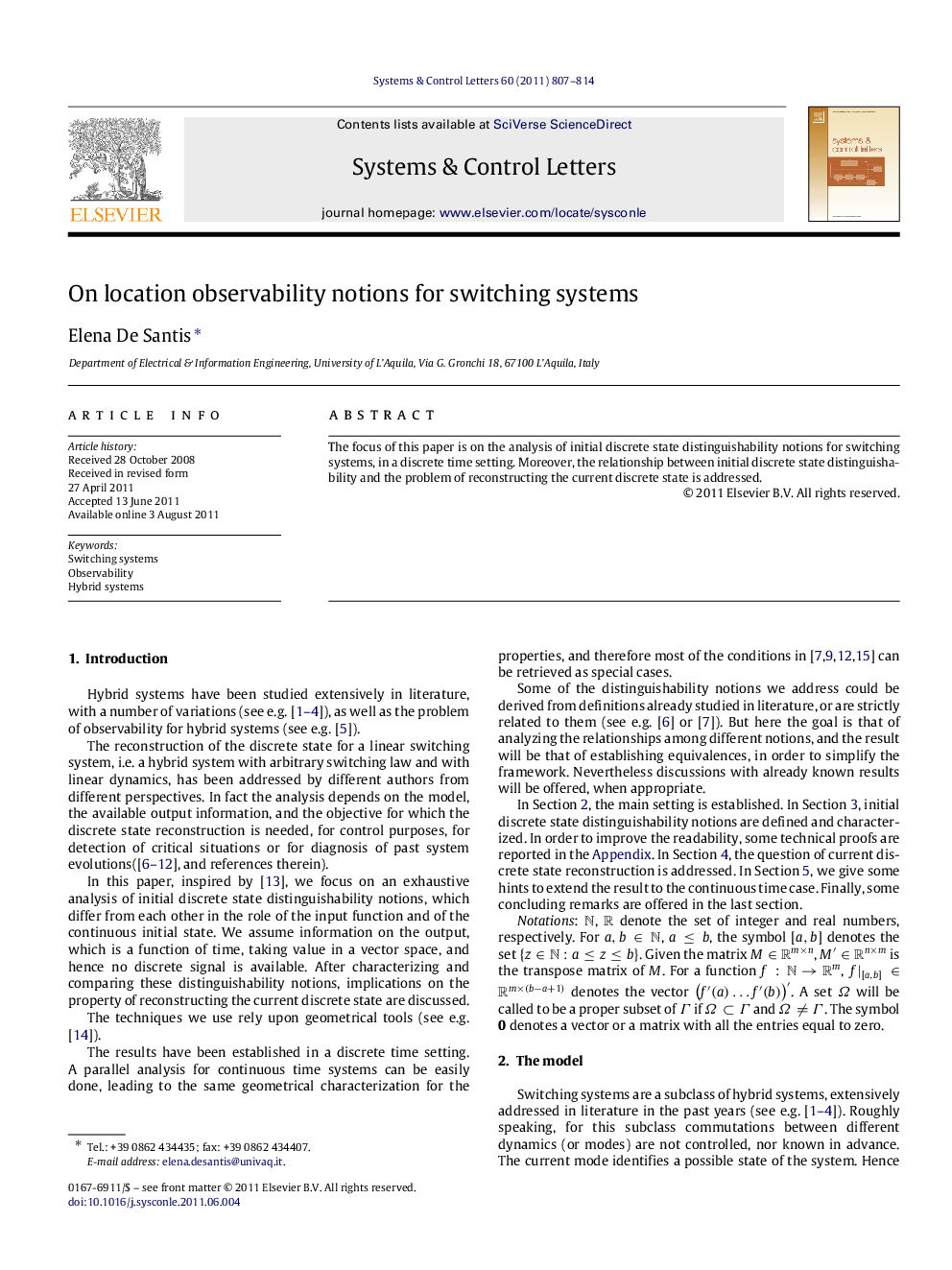 On location observability notions for switching systems