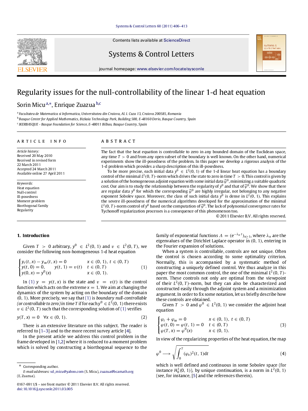 Regularity issues for the null-controllability of the linear 1-d heat equation