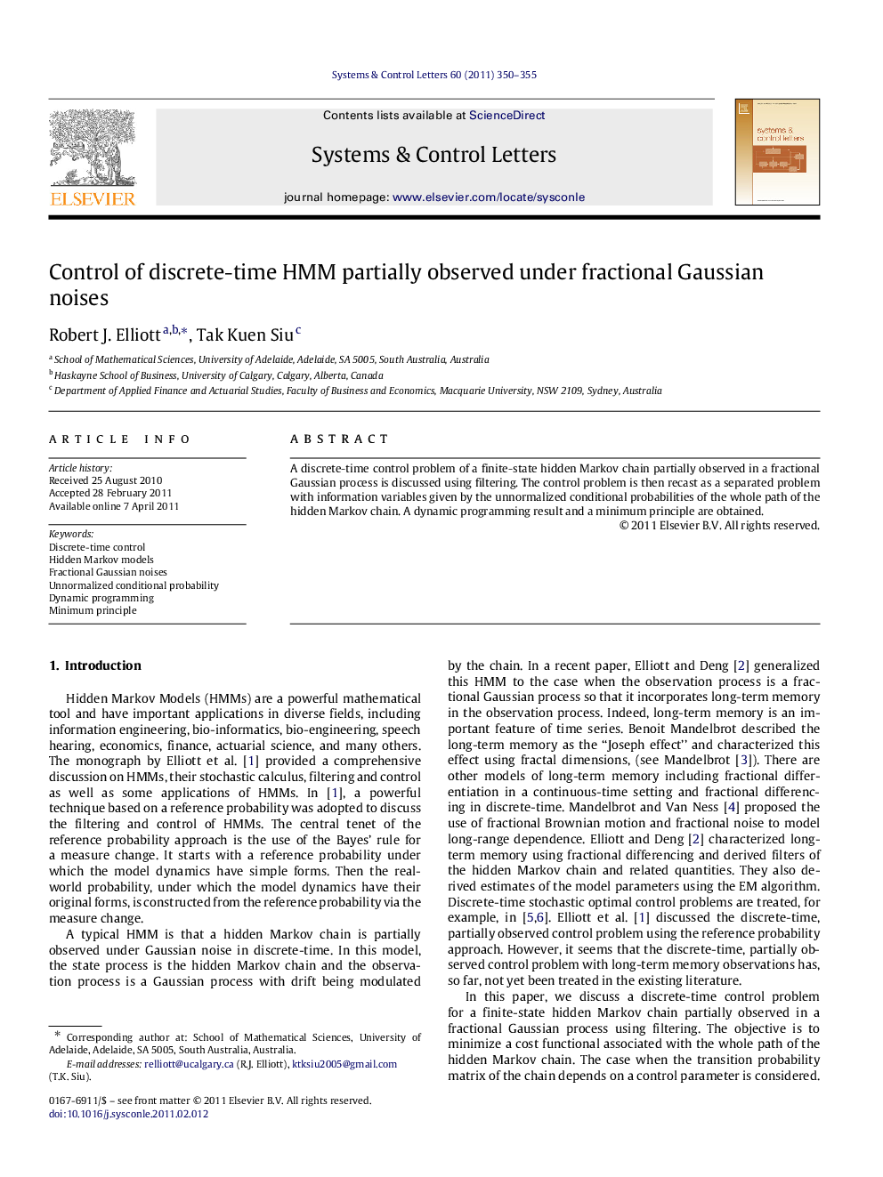 Control of discrete-time HMM partially observed under fractional Gaussian noises