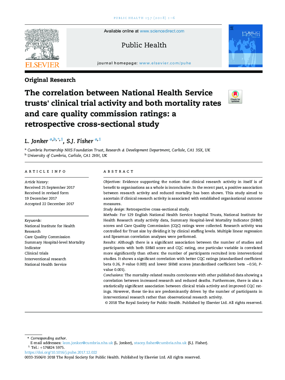 همبستگی بین فعالیت های آزمایشگاهی بیمارستان ملی خدمات بهداشتی و میزان مرگ و میر و کیفیت خدمات مراقبت از کیفیت: یک مطالعه گذشته نگر مقطعی 