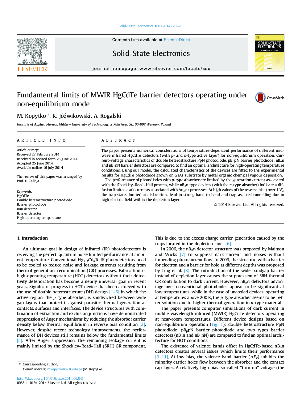 Fundamental limits of MWIR HgCdTe barrier detectors operating under non-equilibrium mode