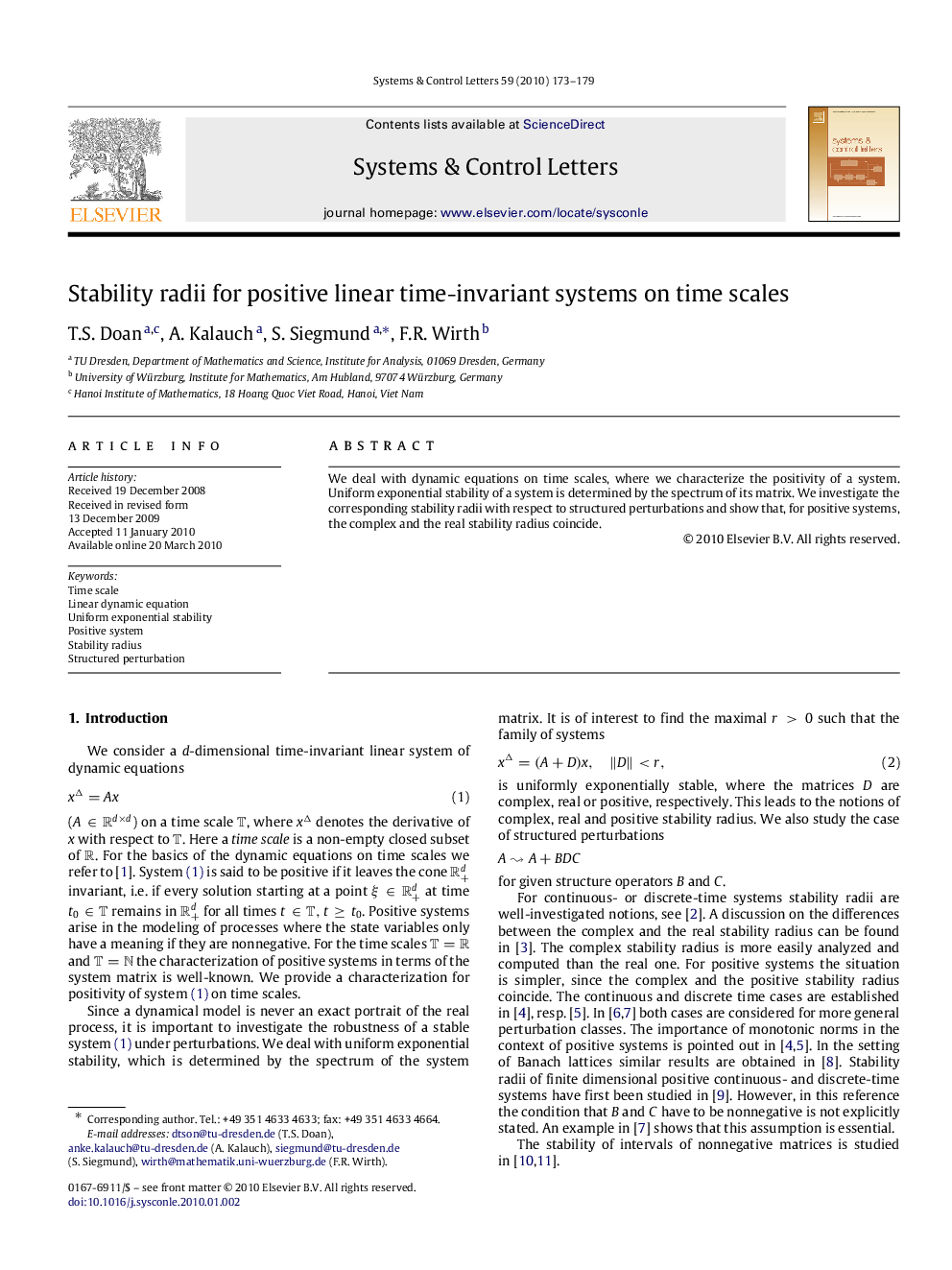 Stability radii for positive linear time-invariant systems on time scales