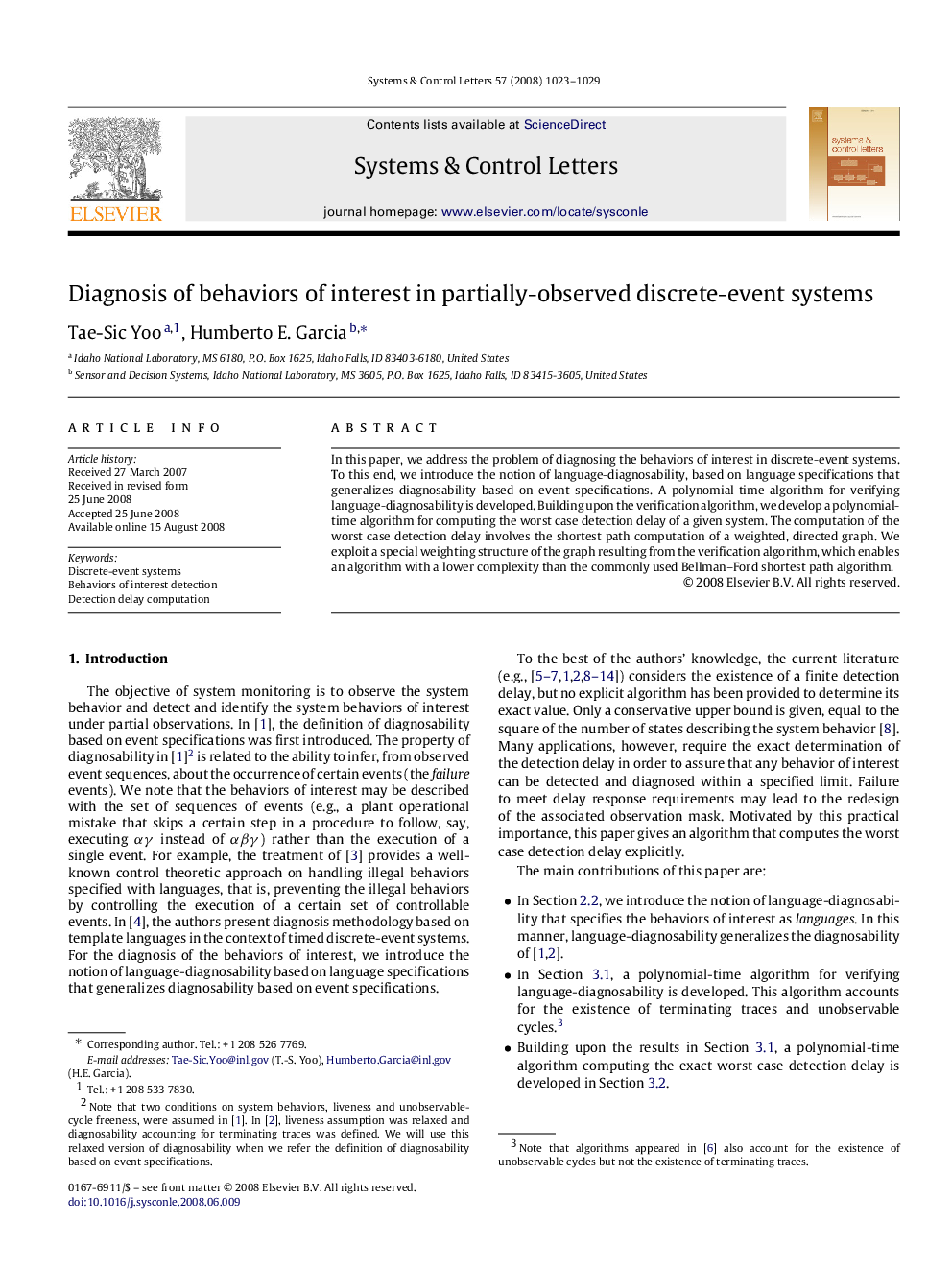 Diagnosis of behaviors of interest in partially-observed discrete-event systems