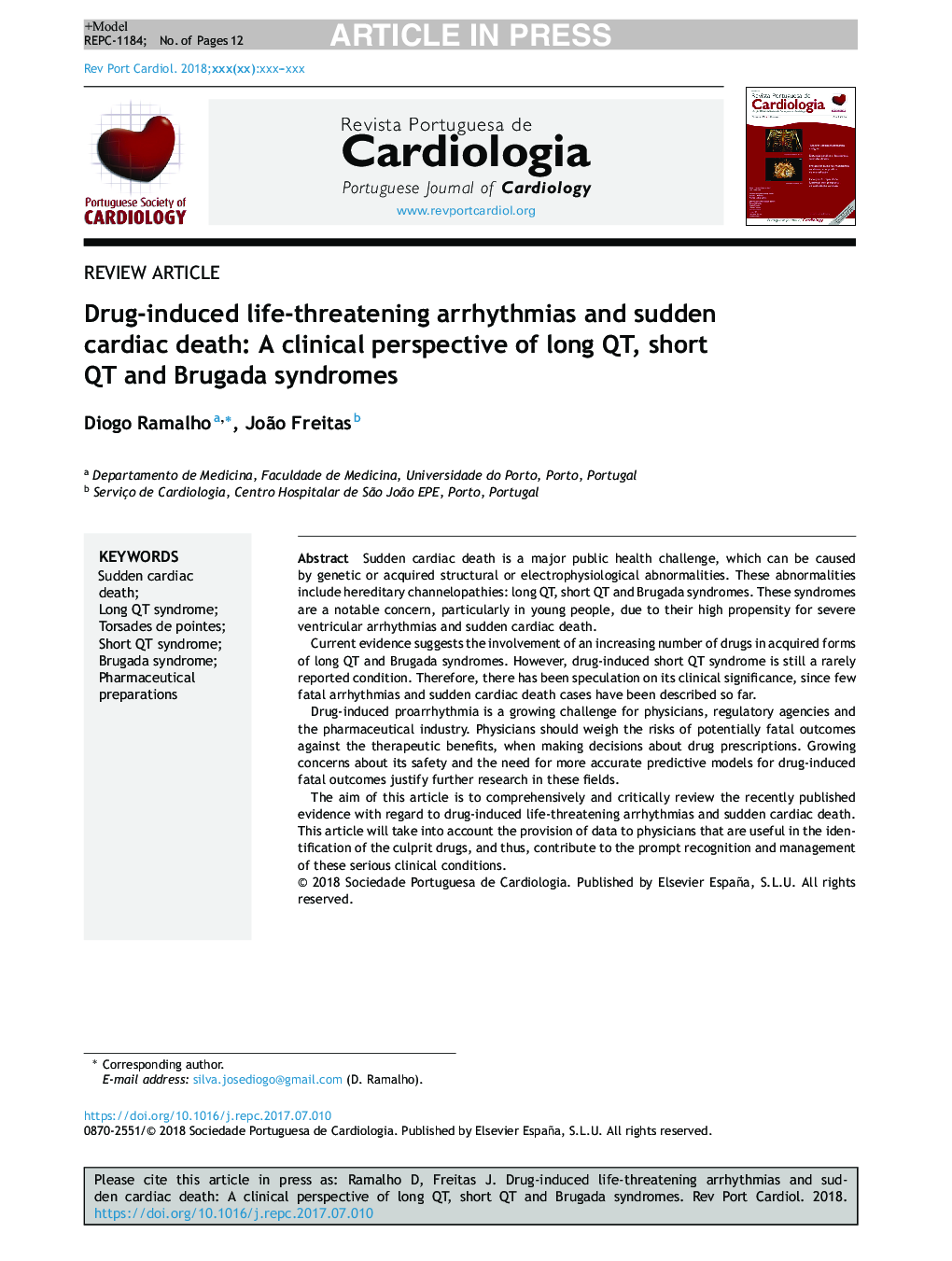 Drug-induced life-threatening arrhythmias and sudden cardiac death: A clinical perspective of long QT, short QT and Brugada syndromes
