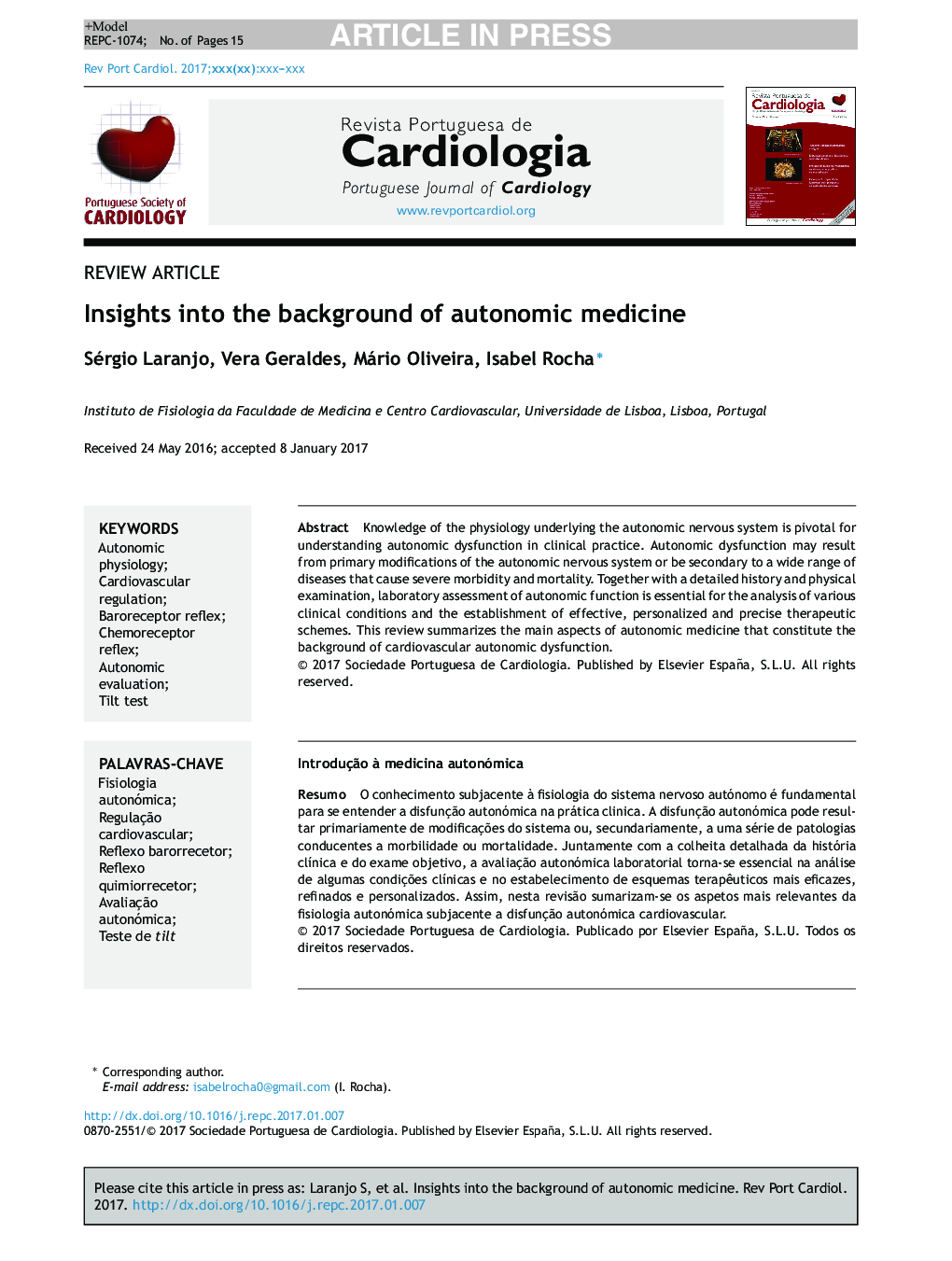 Insights into the background of autonomic medicine