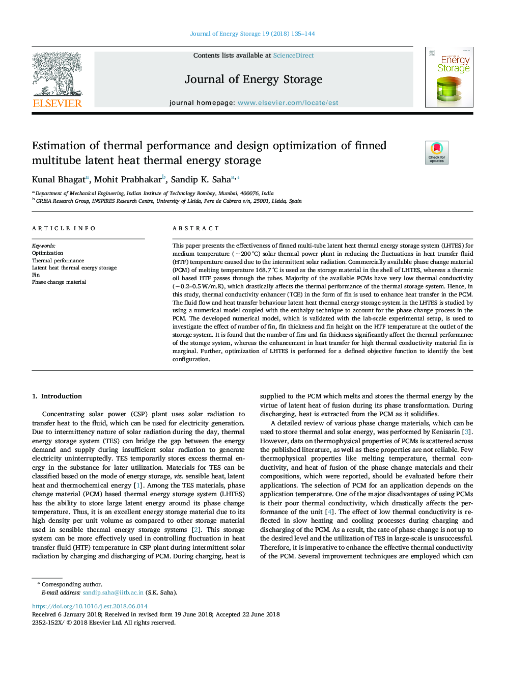 Estimation of thermal performance and design optimization of finned multitube latent heat thermal energy storage