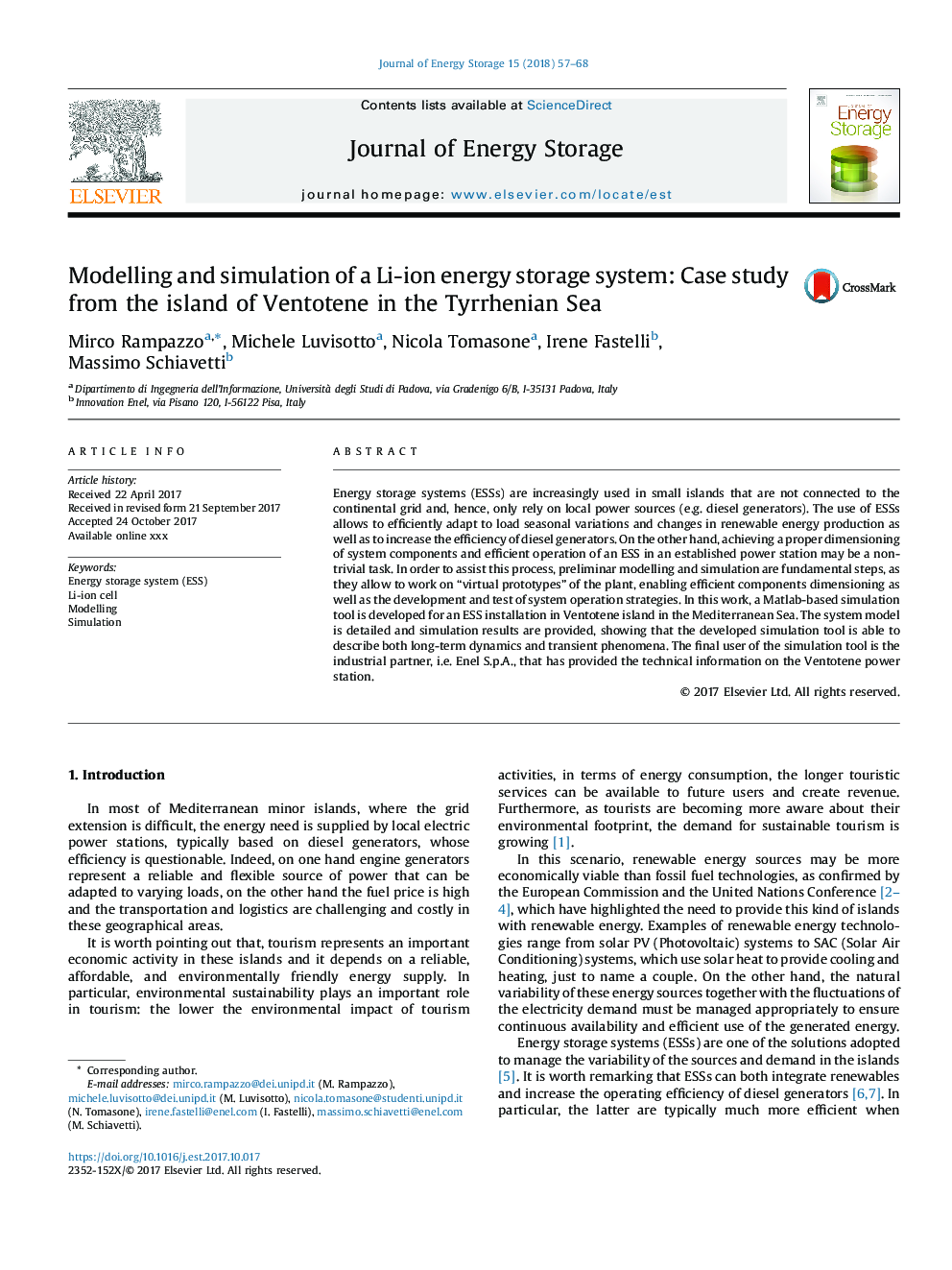 مدل سازی و شبیه سازی یک سیستم ذخیره سازی انرژی یون لیتیوم: مطالعه موردی از جزیره ونتوتن در دریای تایرین 