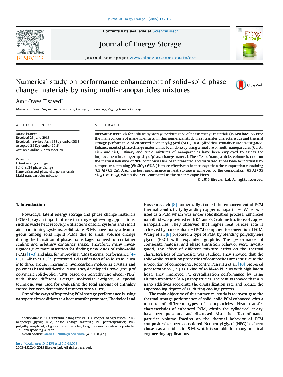 Numerical study on performance enhancement of solid-solid phase change materials by using multi-nanoparticles mixtures