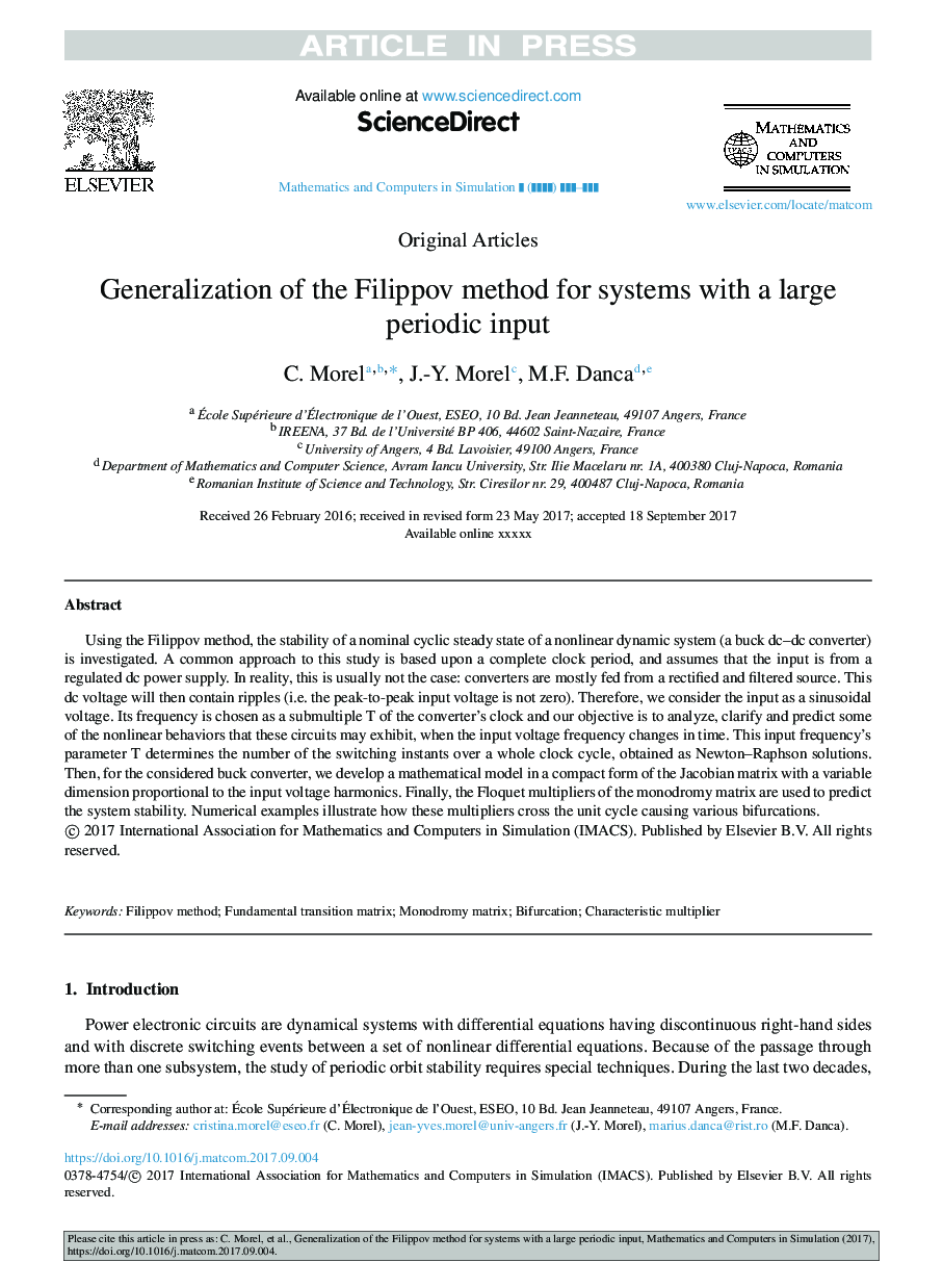 Generalization of the Filippov method for systems with a large periodic input