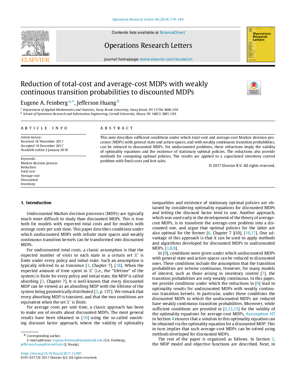 Reduction of total-cost and average-cost MDPs with weakly continuous transition probabilities to discounted MDPs