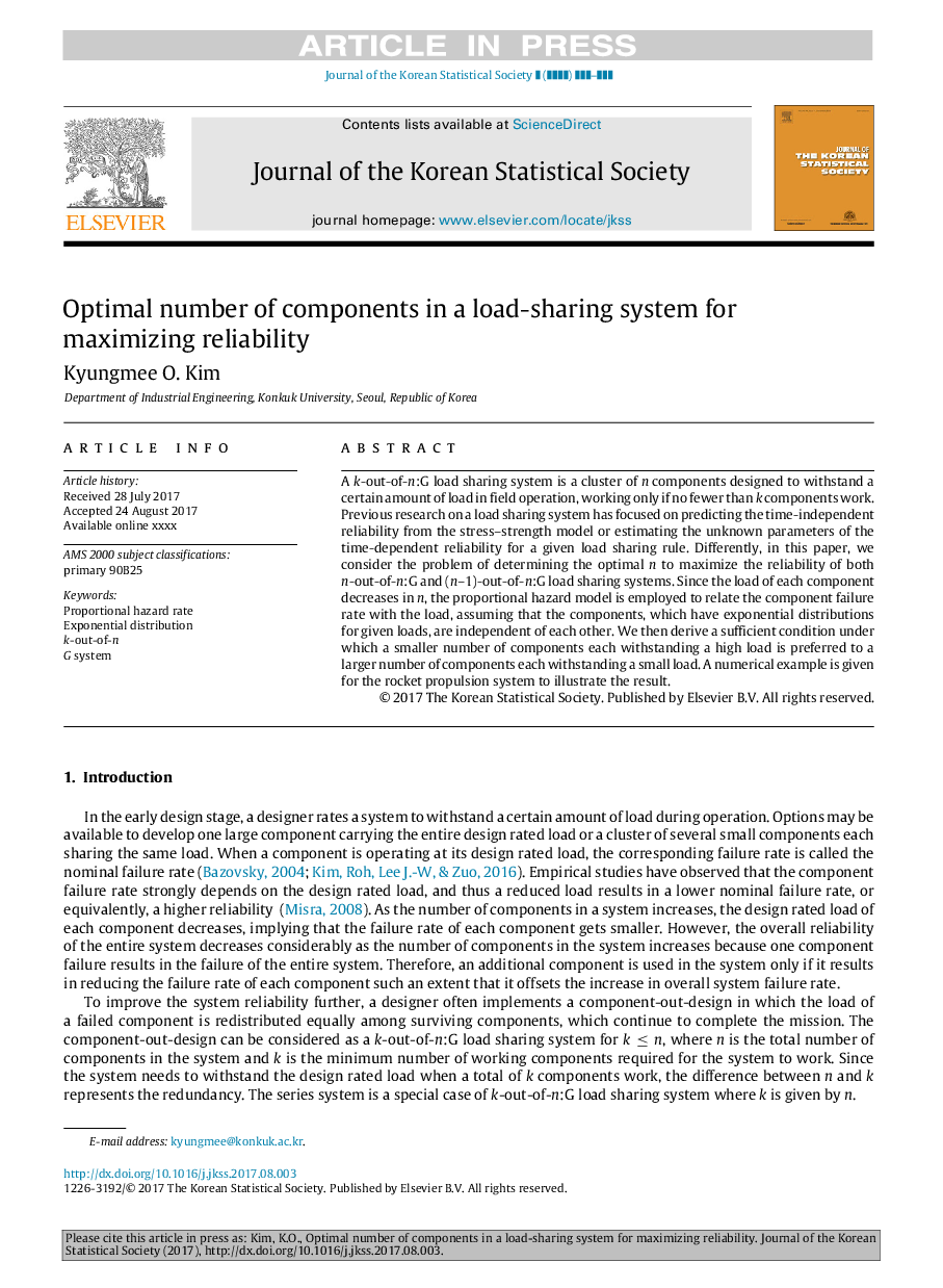 Optimal number of components in a load-sharing system for maximizing reliability