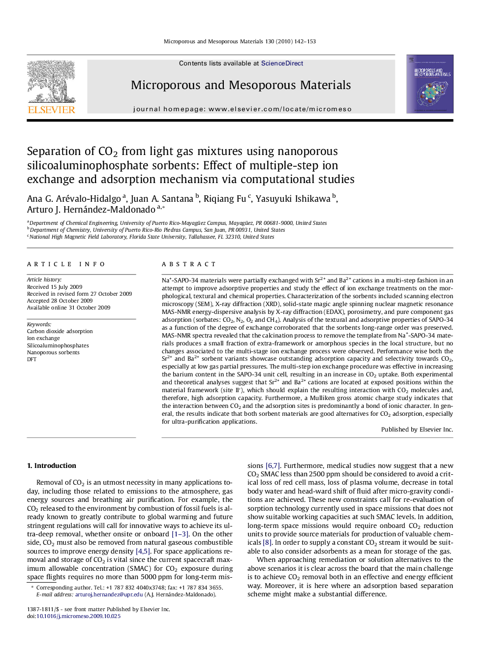 Separation of CO2 from light gas mixtures using nanoporous silicoaluminophosphate sorbents: Effect of multiple-step ion exchange and adsorption mechanism via computational studies