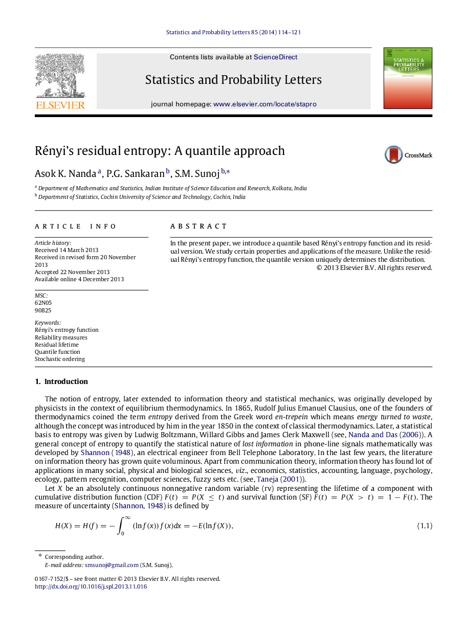 Rényi's residual entropy: A quantile approach