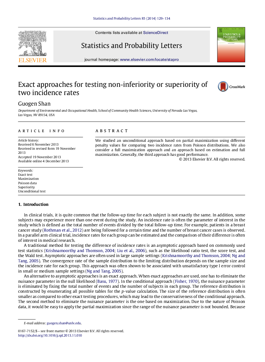 Exact approaches for testing non-inferiority or superiority of two incidence rates