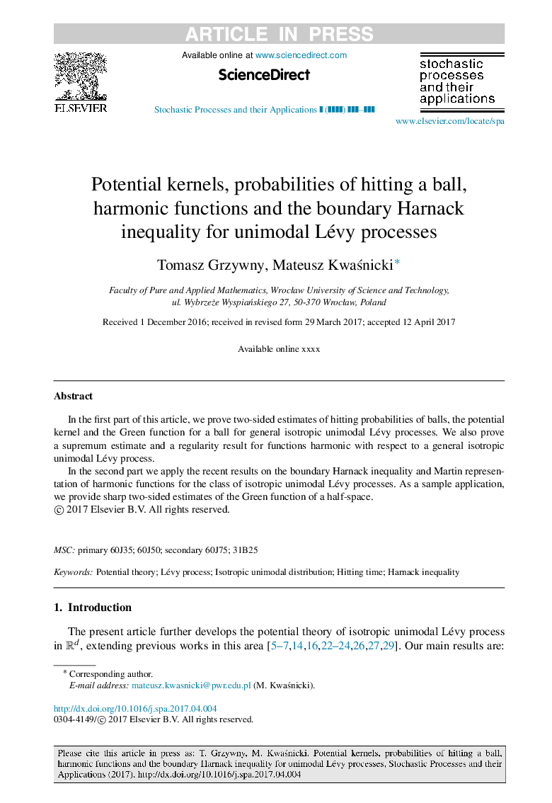 Potential kernels, probabilities of hitting a ball, harmonic functions and the boundary Harnack inequality for unimodal Lévy processes