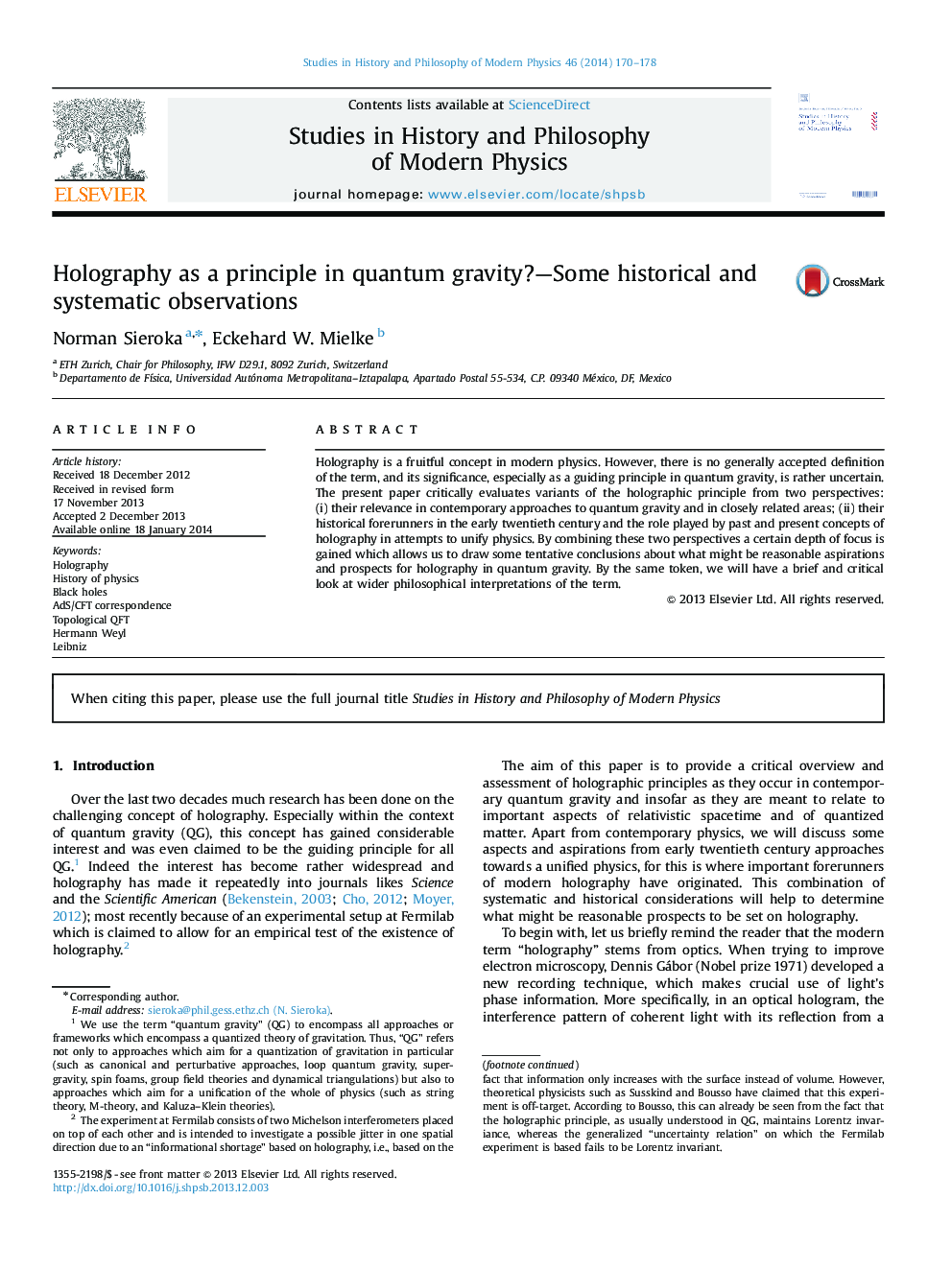 Holography as a principle in quantum gravity?-Some historical and systematic observations