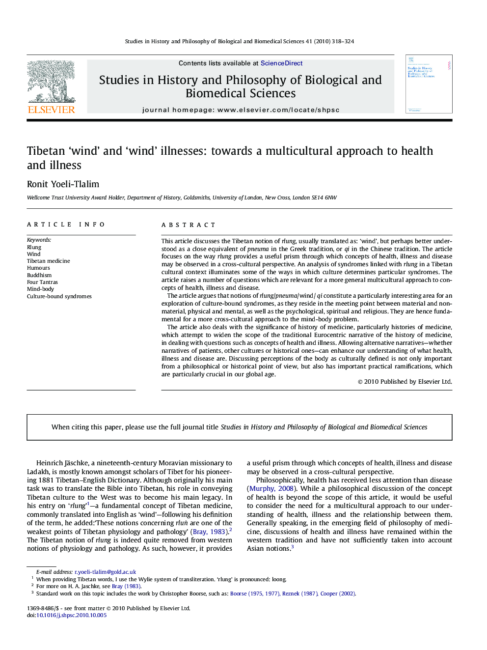 Tibetan 'wind' and 'wind' illnesses: towards a multicultural approach to health and illness