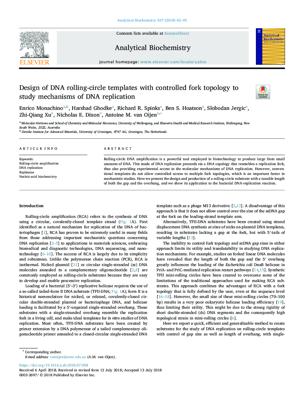 Design of DNA rolling-circle templates with controlled fork topology to study mechanisms of DNA replication