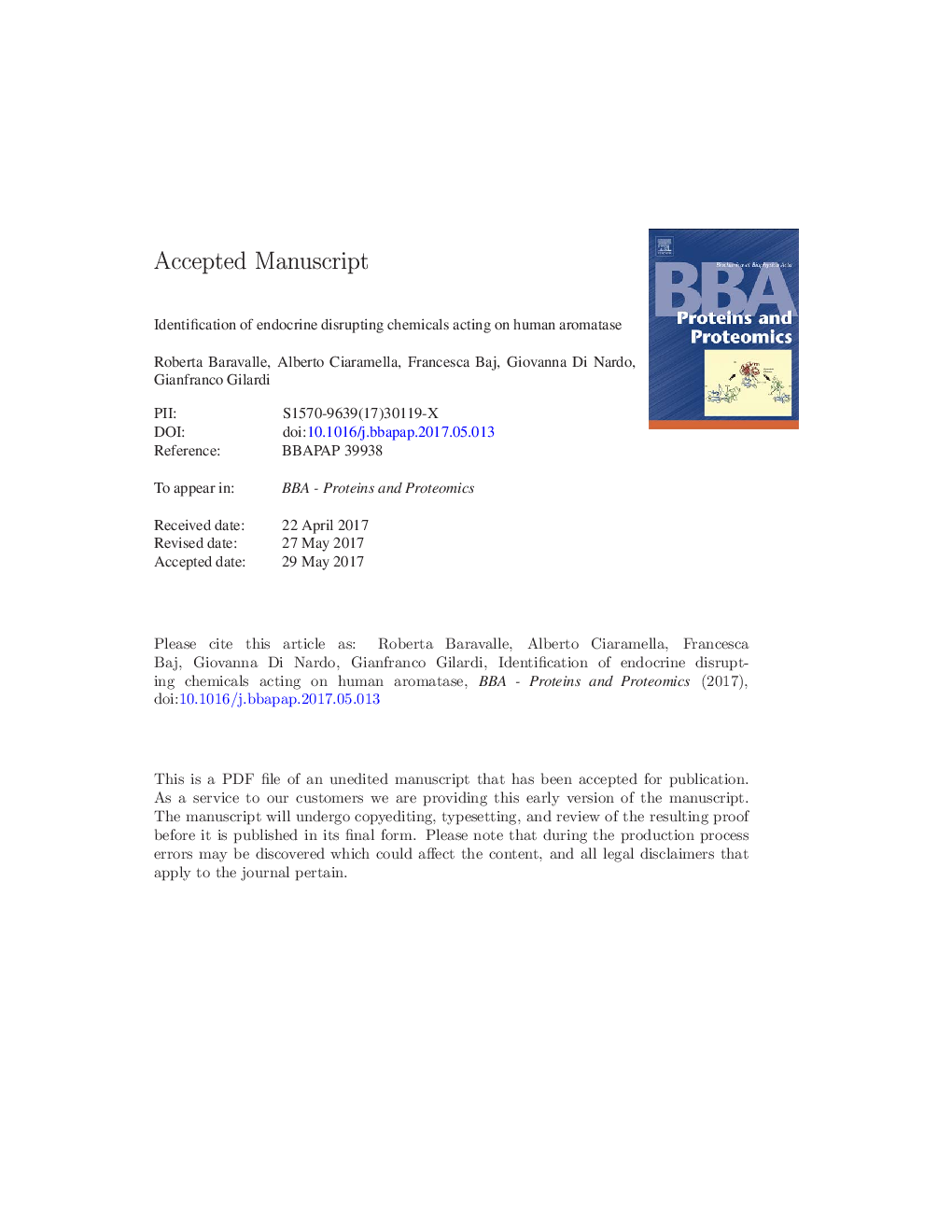 Identification of endocrine disrupting chemicals acting on human aromatase