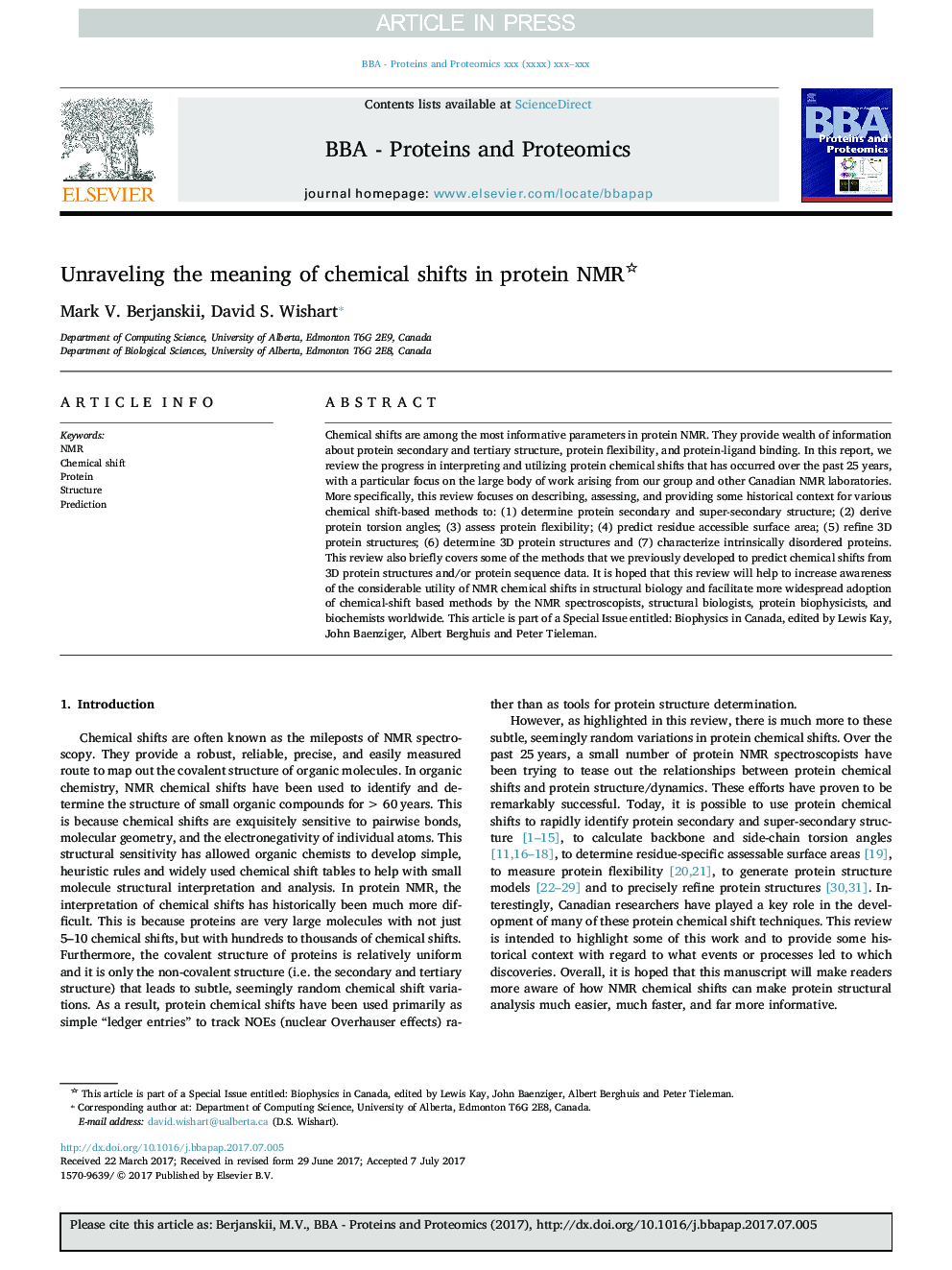 Unraveling the meaning of chemical shifts in protein NMR