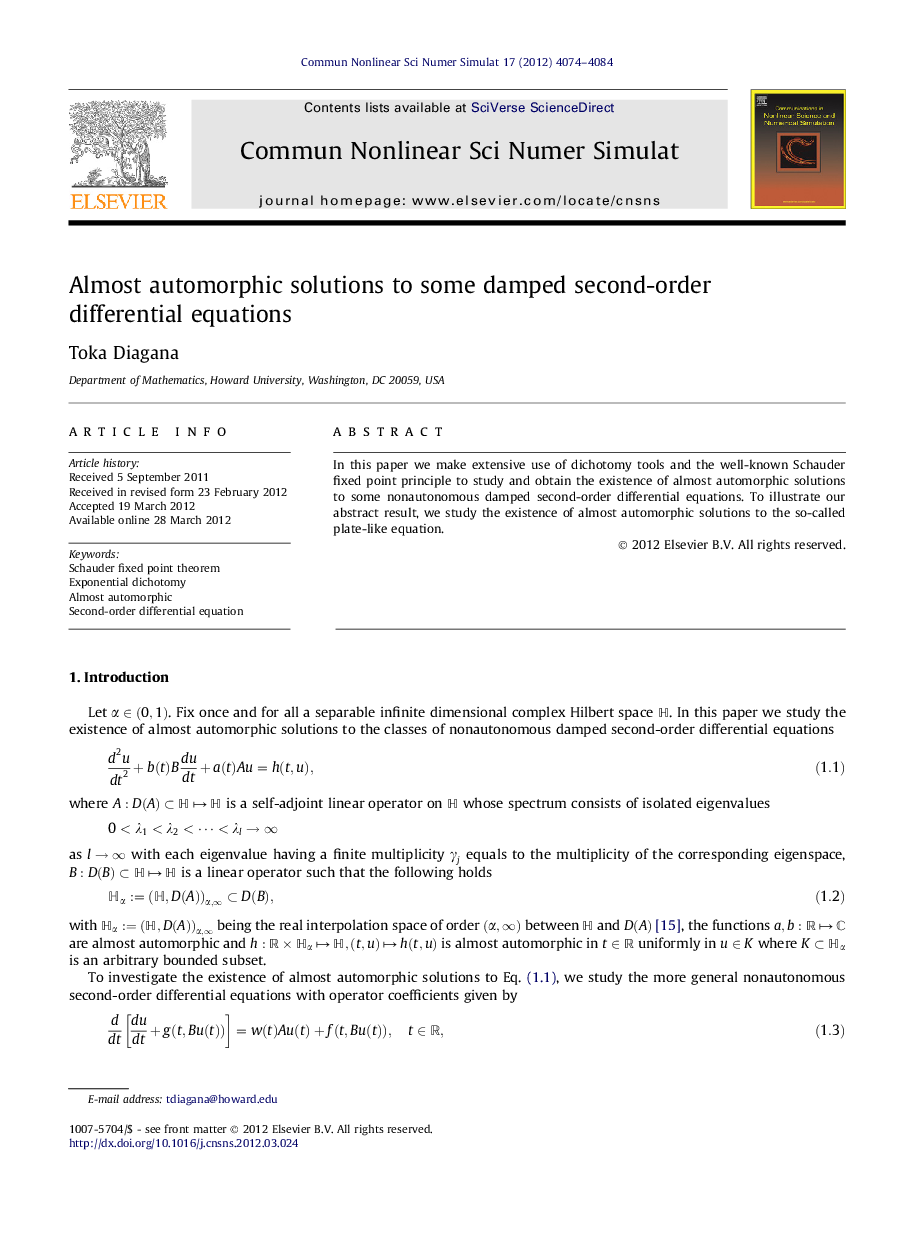 Almost automorphic solutions to some damped second-order differential equations