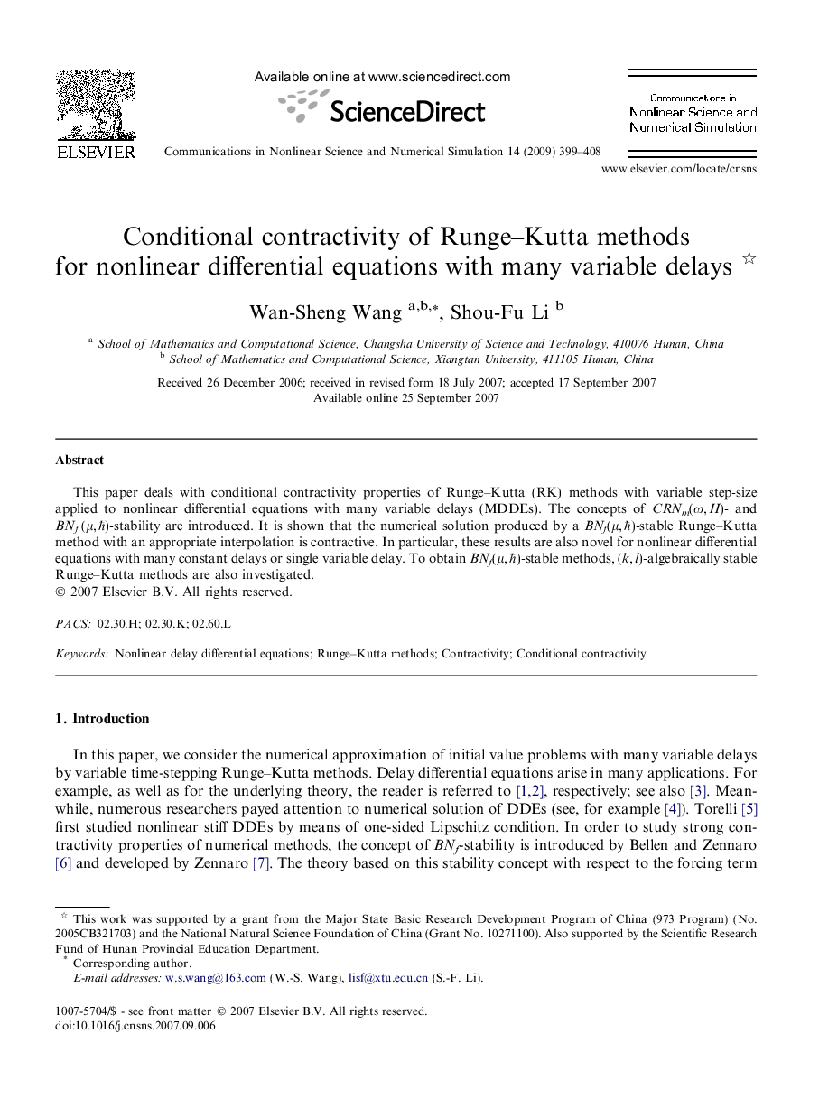 Conditional contractivity of Runge–Kutta methods for nonlinear differential equations with many variable delays 