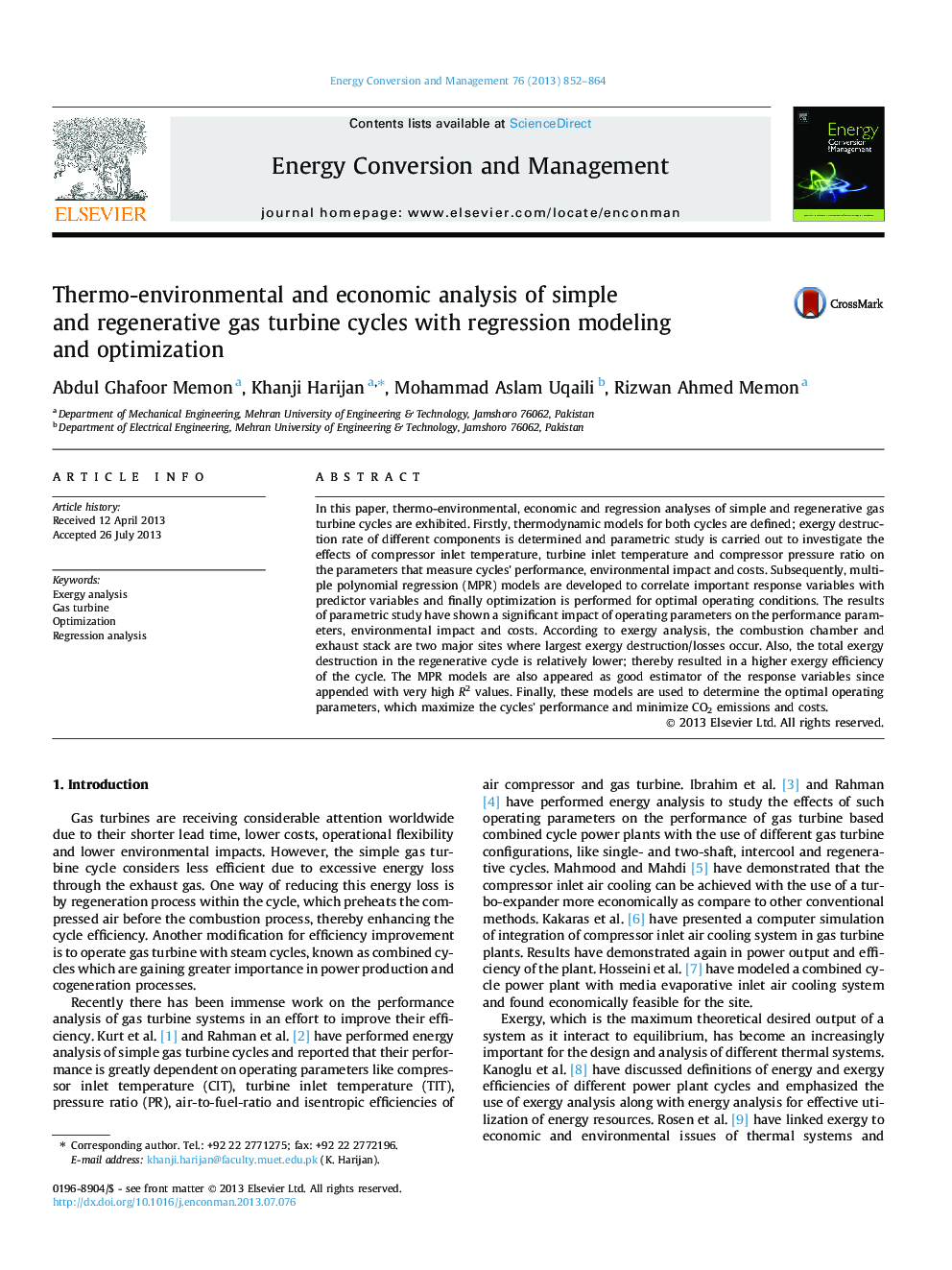 Thermo-environmental and economic analysis of simple and regenerative gas turbine cycles with regression modeling and optimization