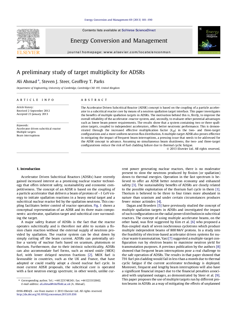 A preliminary study of target multiplicity for ADSRs