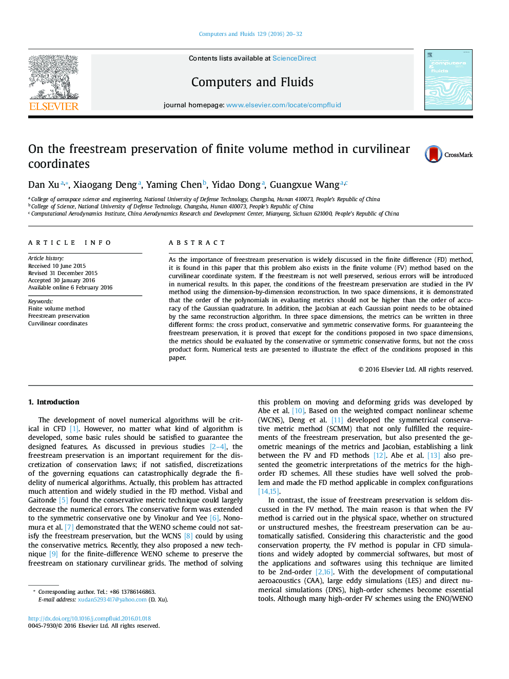 On the freestream preservation of finite volume method in curvilinear coordinates