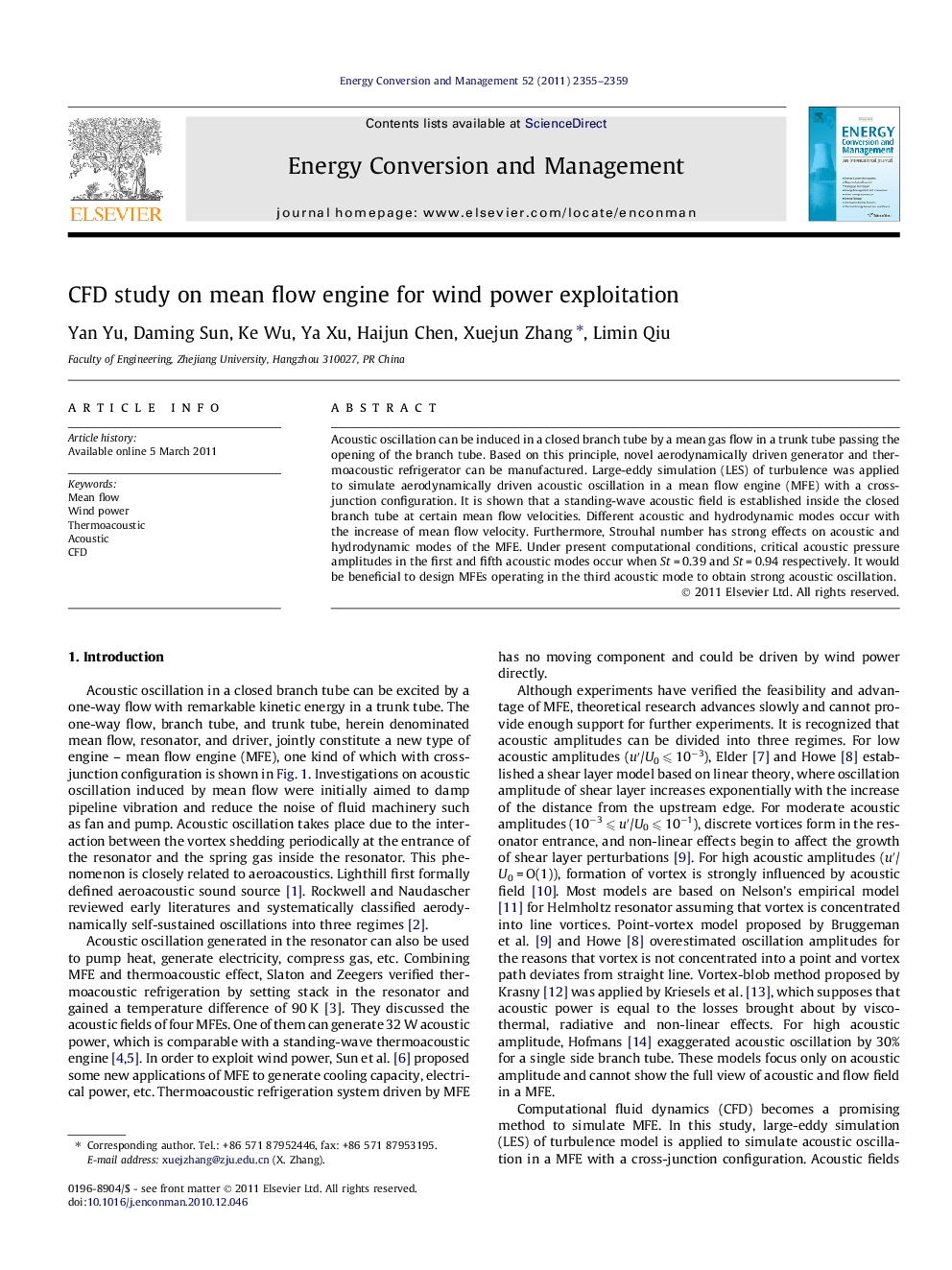 CFD study on mean flow engine for wind power exploitation