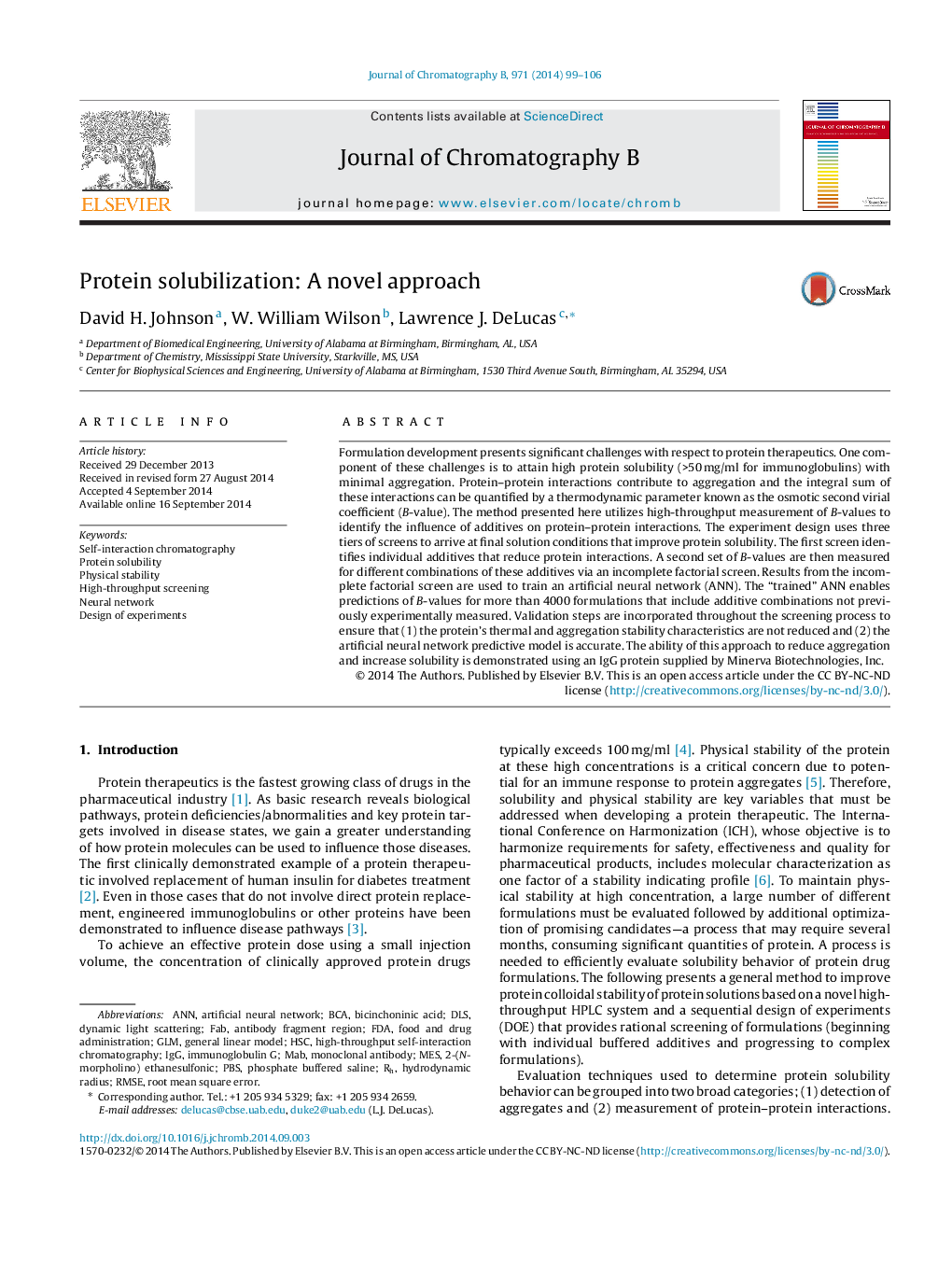 Protein solubilization: A novel approach