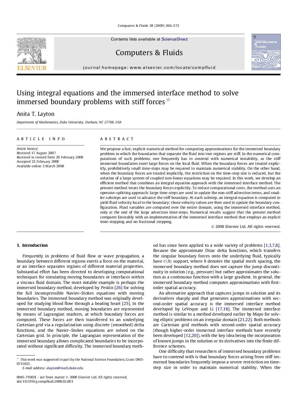 Using integral equations and the immersed interface method to solve immersed boundary problems with stiff forces 