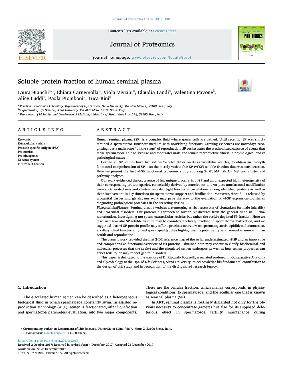 Soluble protein fraction of human seminal plasma