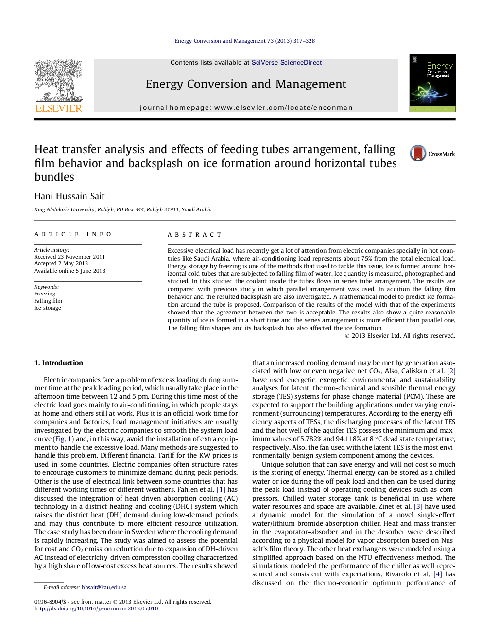 Heat transfer analysis and effects of feeding tubes arrangement, falling film behavior and backsplash on ice formation around horizontal tubes bundles