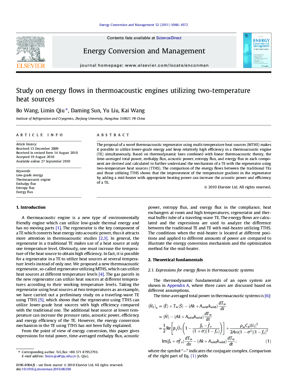 Study on energy flows in thermoacoustic engines utilizing two-temperature heat sources