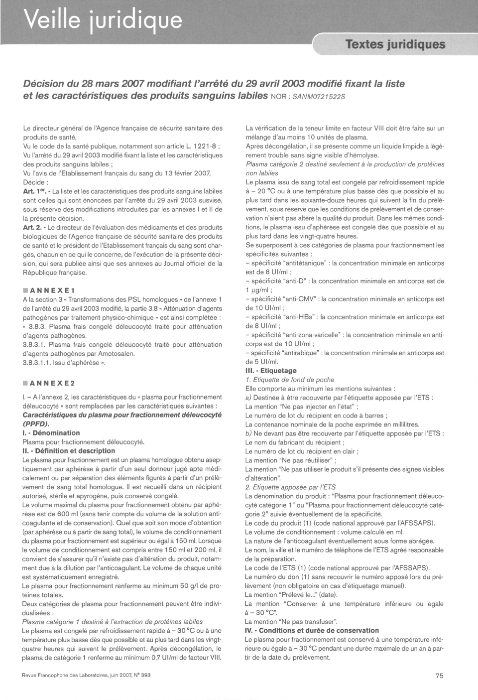 Veille juridique