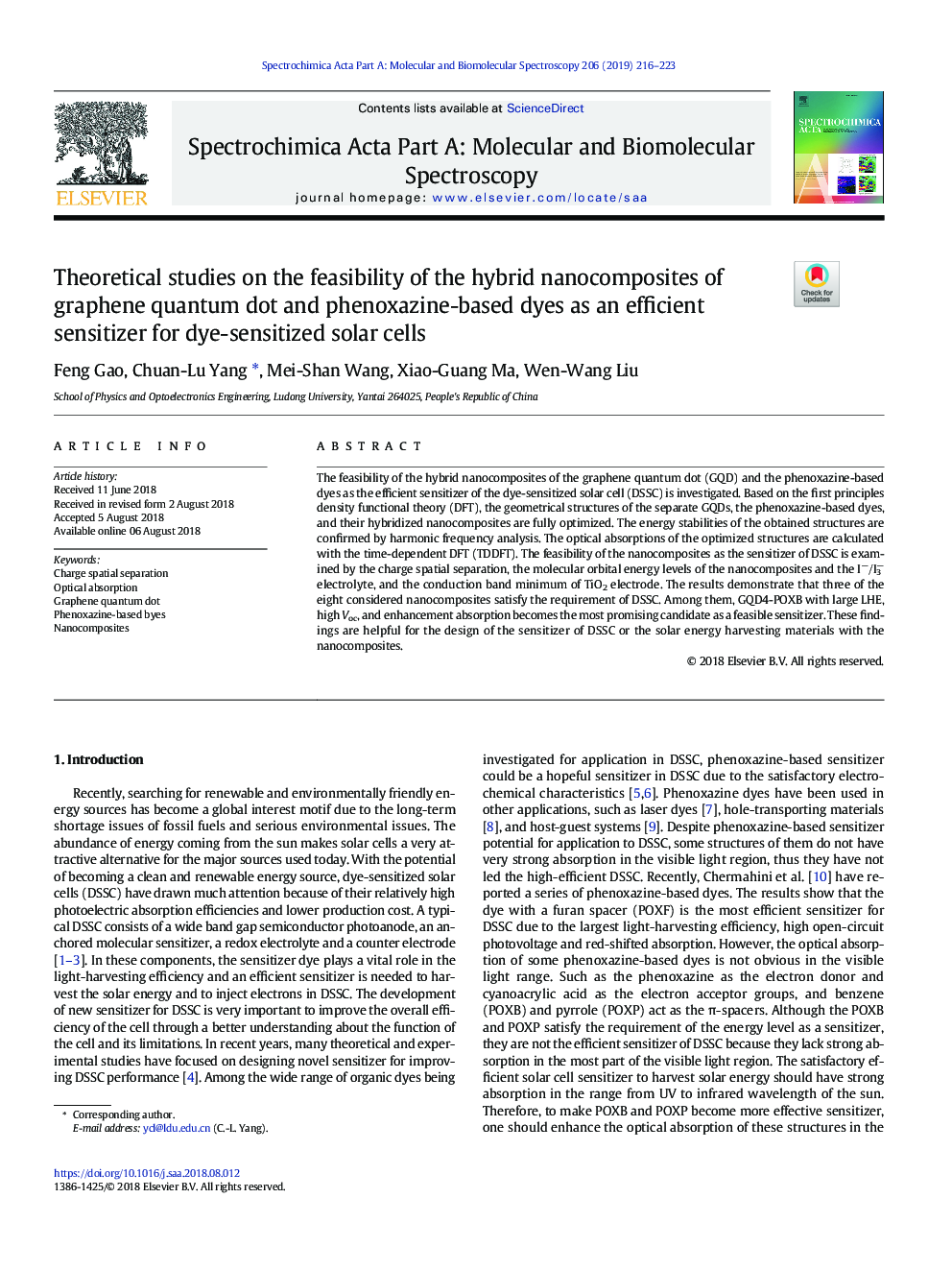 Theoretical studies on the feasibility of the hybrid nanocomposites of graphene quantum dot and phenoxazine-based dyes as an efficient sensitizer for dye-sensitized solar cells