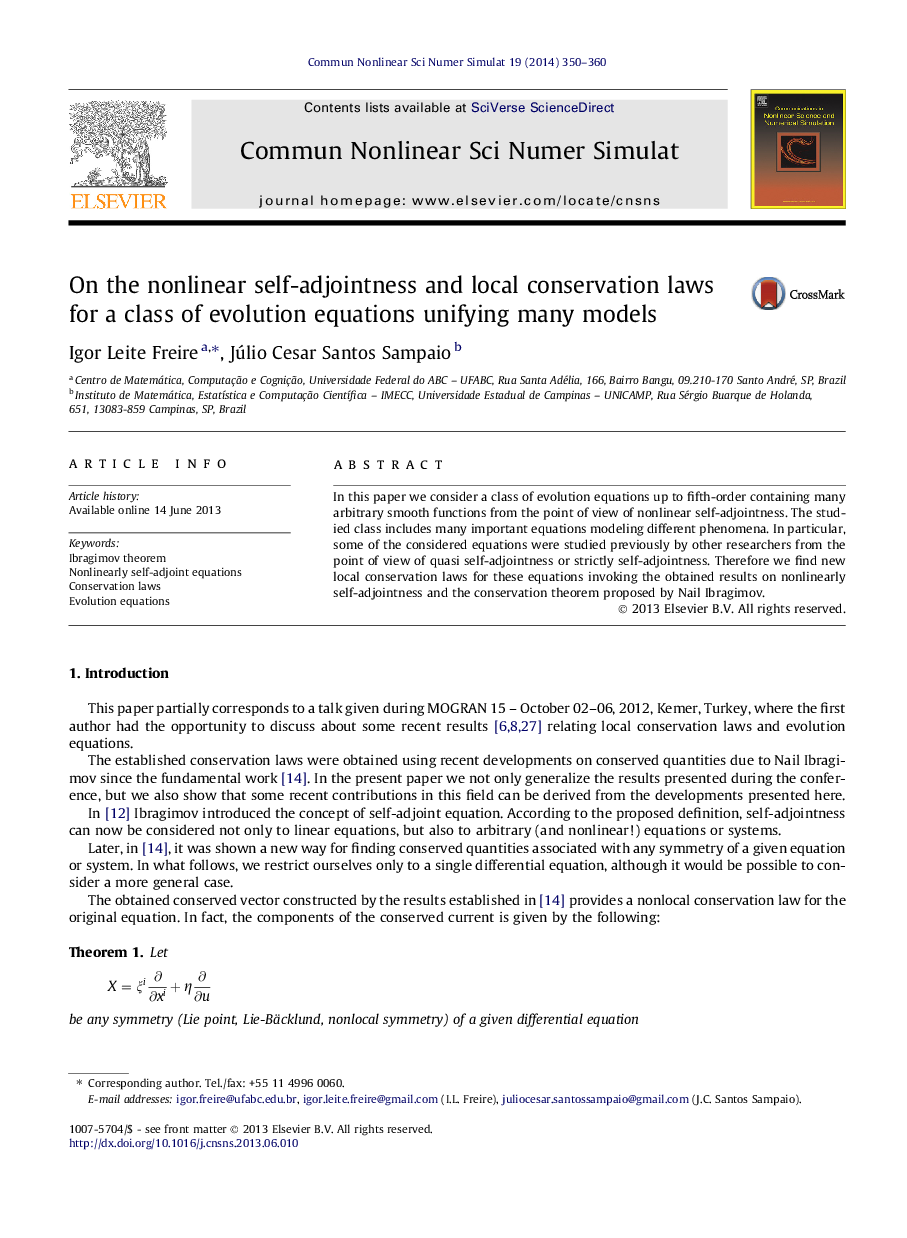 On the nonlinear self-adjointness and local conservation laws for a class of evolution equations unifying many models