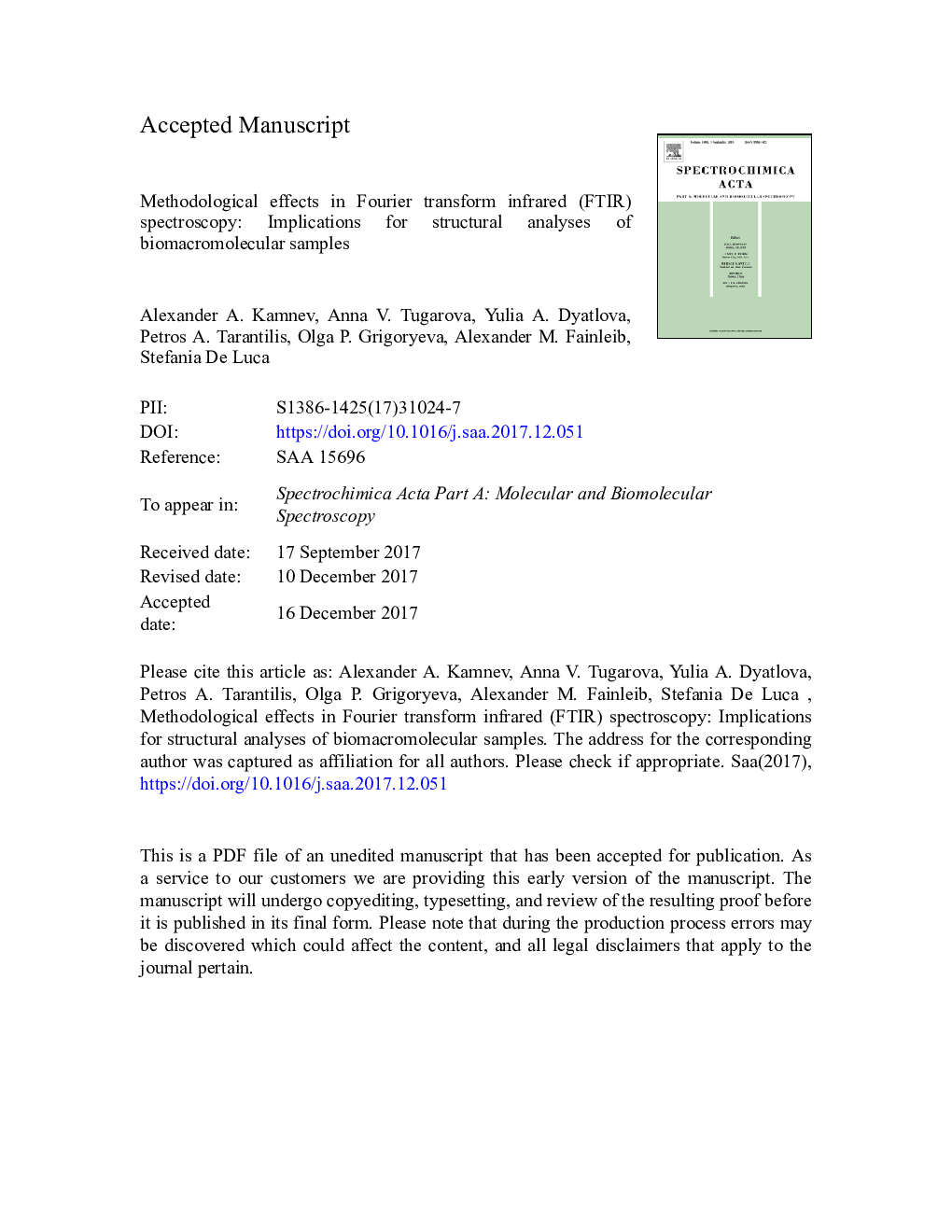 Methodological effects in Fourier transform infrared (FTIR) spectroscopy: Implications for structural analyses of biomacromolecular samples