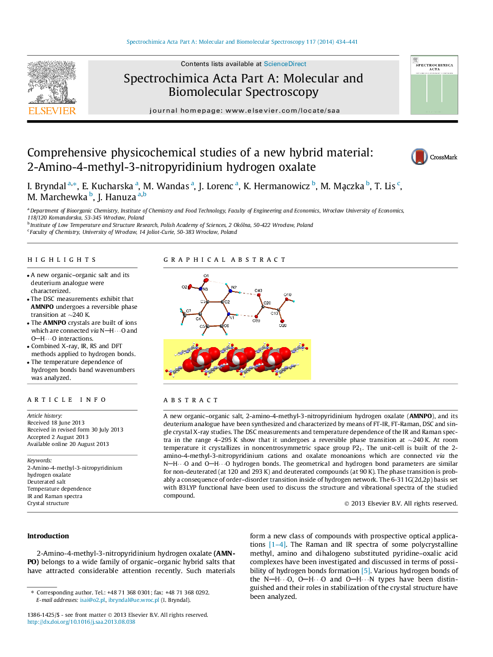 Comprehensive physicochemical studies of a new hybrid material: 2-Amino-4-methyl-3-nitropyridinium hydrogen oxalate