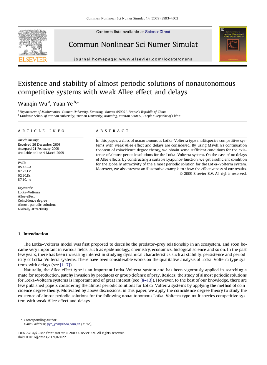 Existence and stability of almost periodic solutions of nonautonomous competitive systems with weak Allee effect and delays