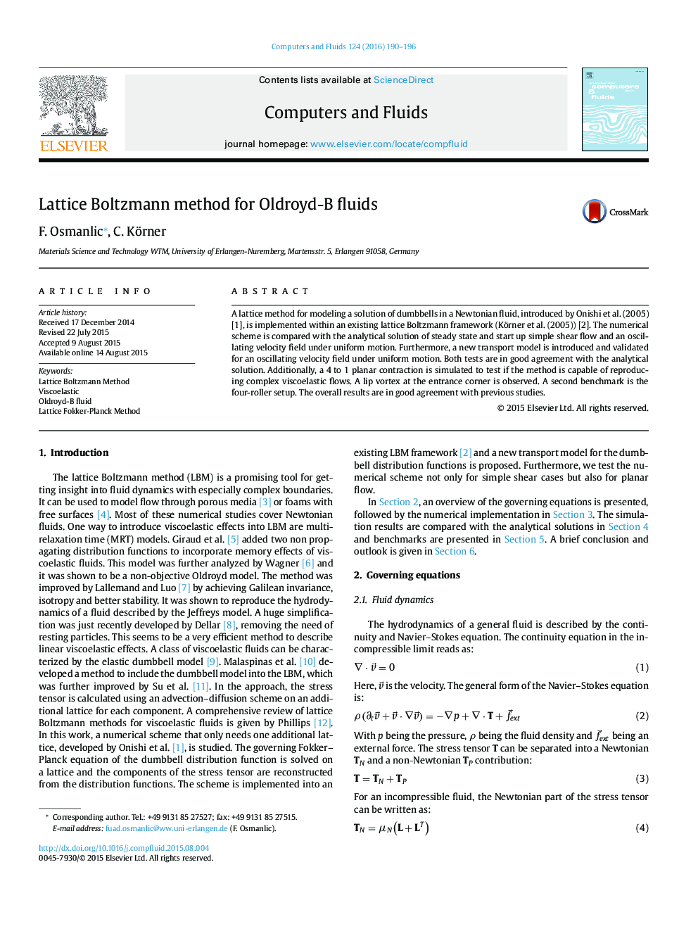 Lattice Boltzmann method for Oldroyd-B fluids