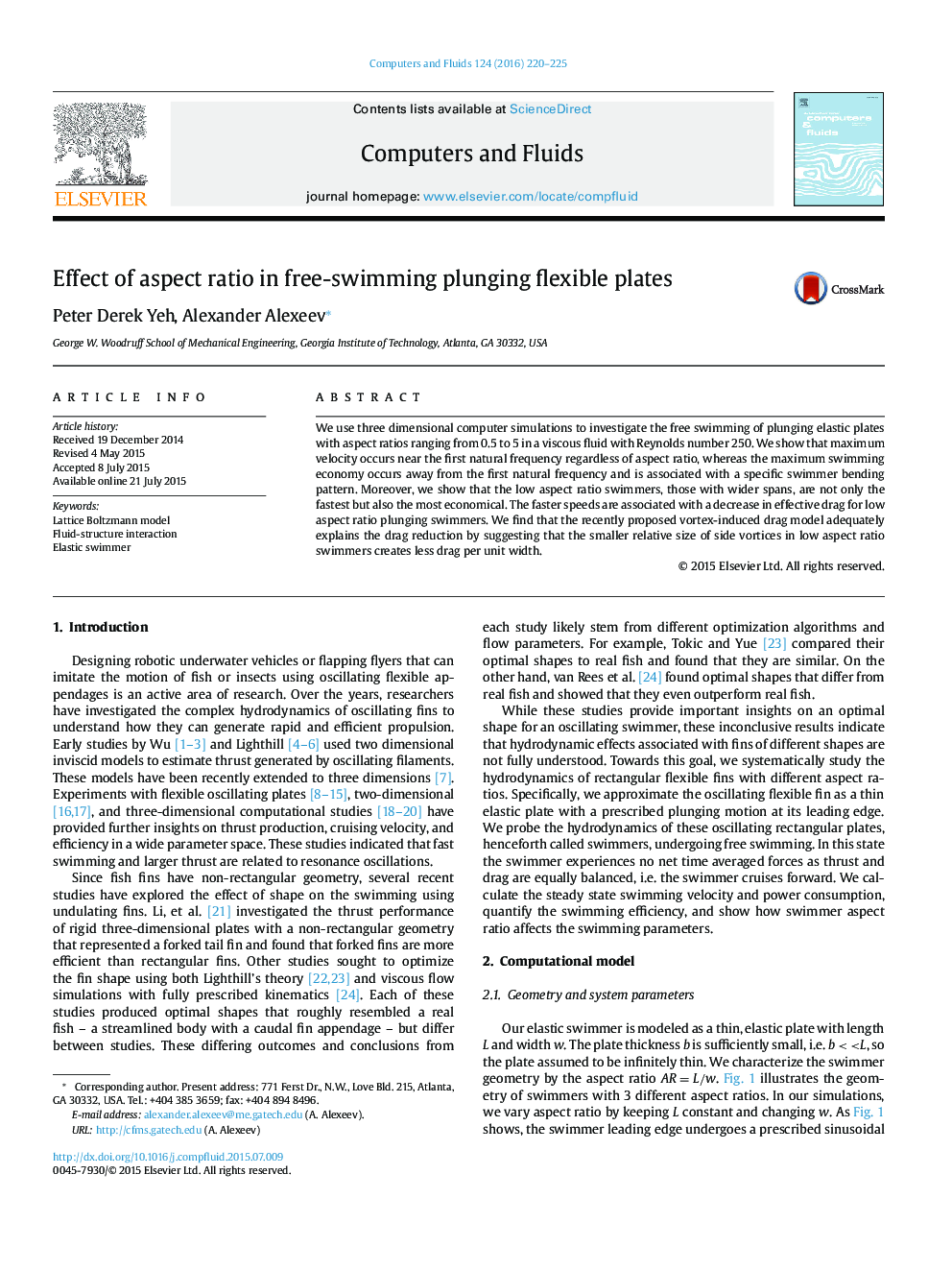 Effect of aspect ratio in free-swimming plunging flexible plates