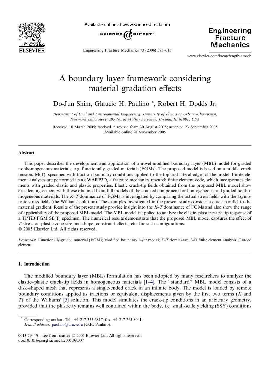 A boundary layer framework considering material gradation effects