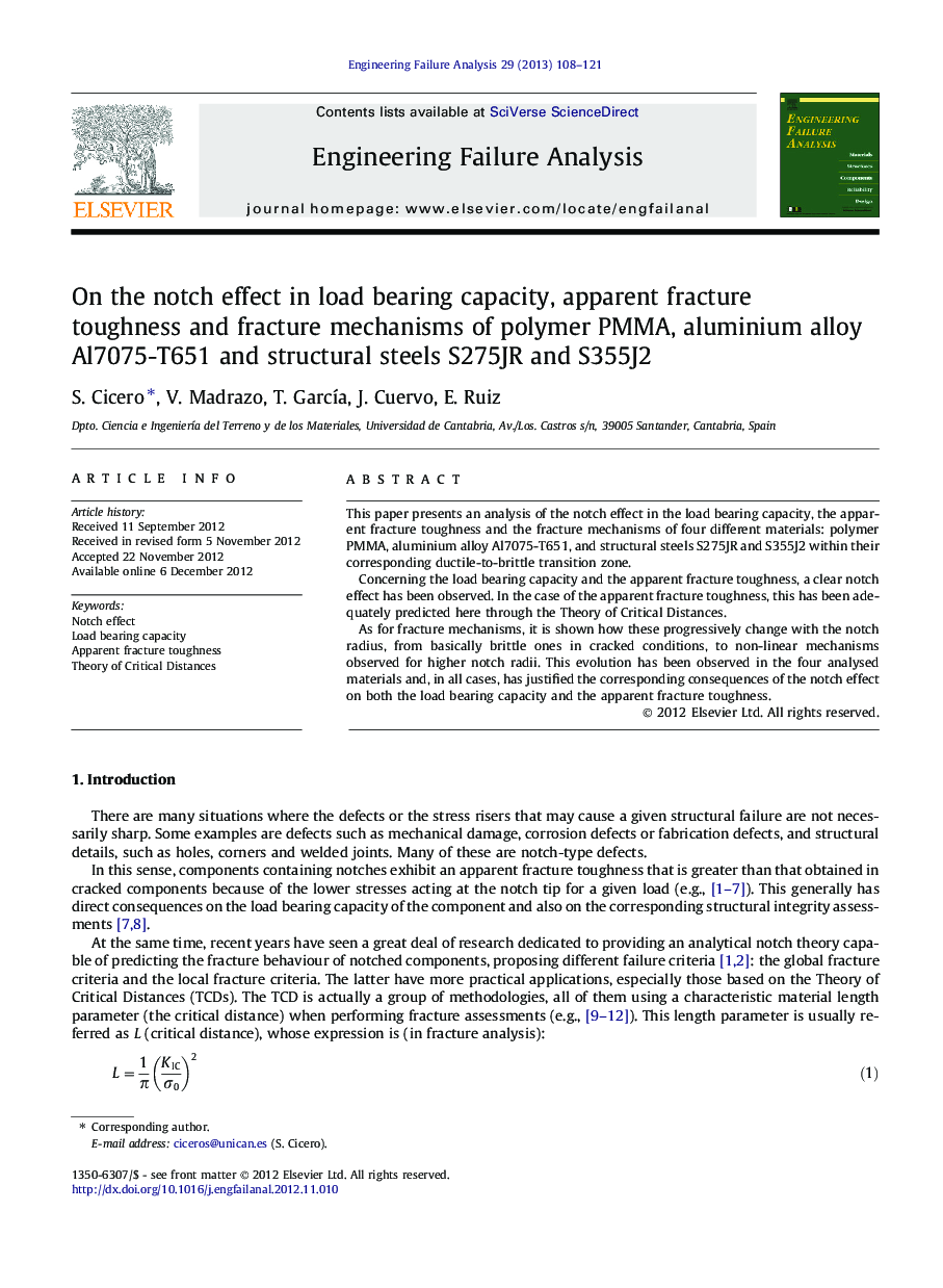 On the notch effect in load bearing capacity, apparent fracture toughness and fracture mechanisms of polymer PMMA, aluminium alloy Al7075-T651 and structural steels S275JR and S355J2