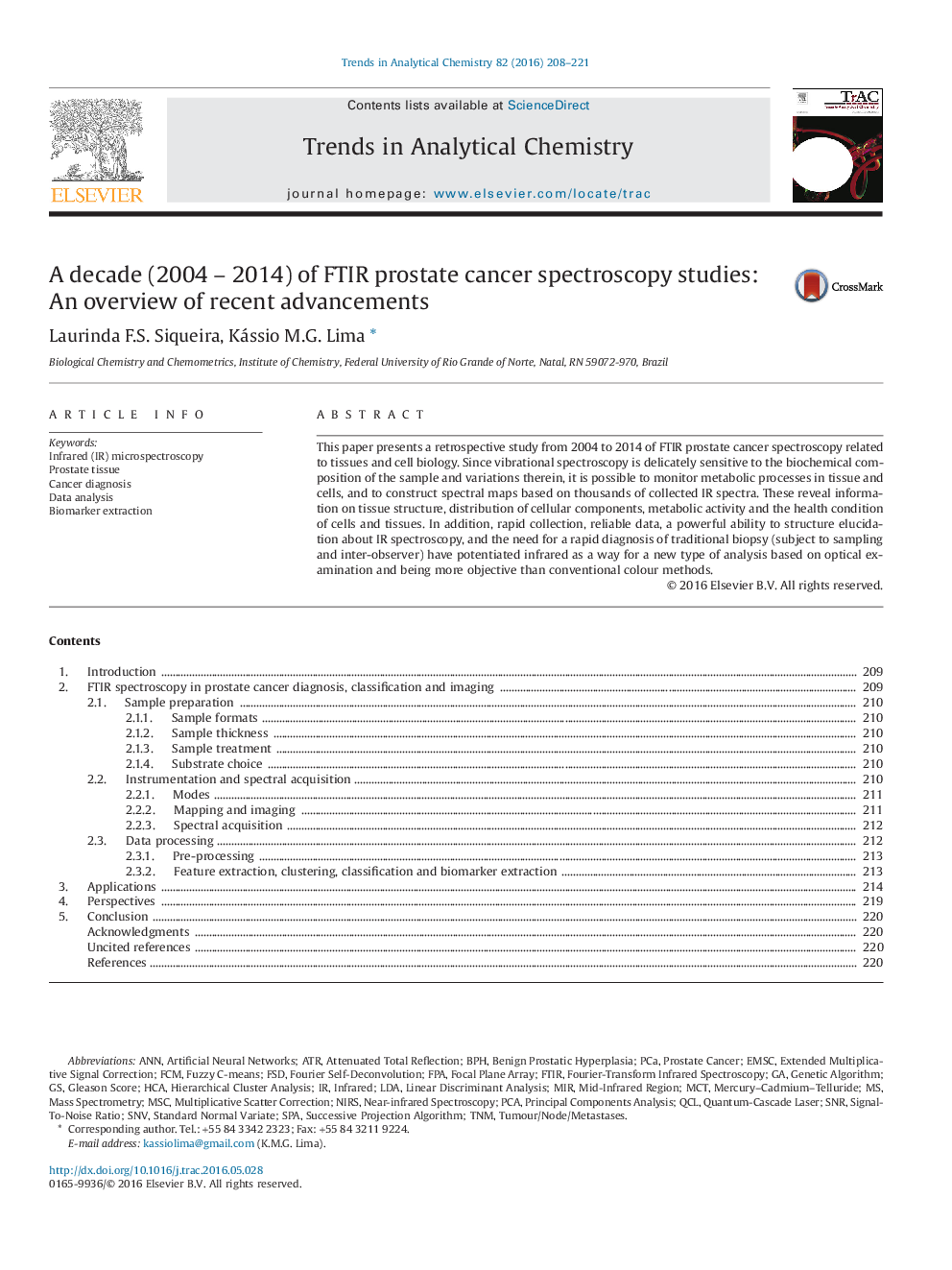 A decade (2004 - 2014) of FTIR prostate cancer spectroscopy studies: An overview of recent advancements