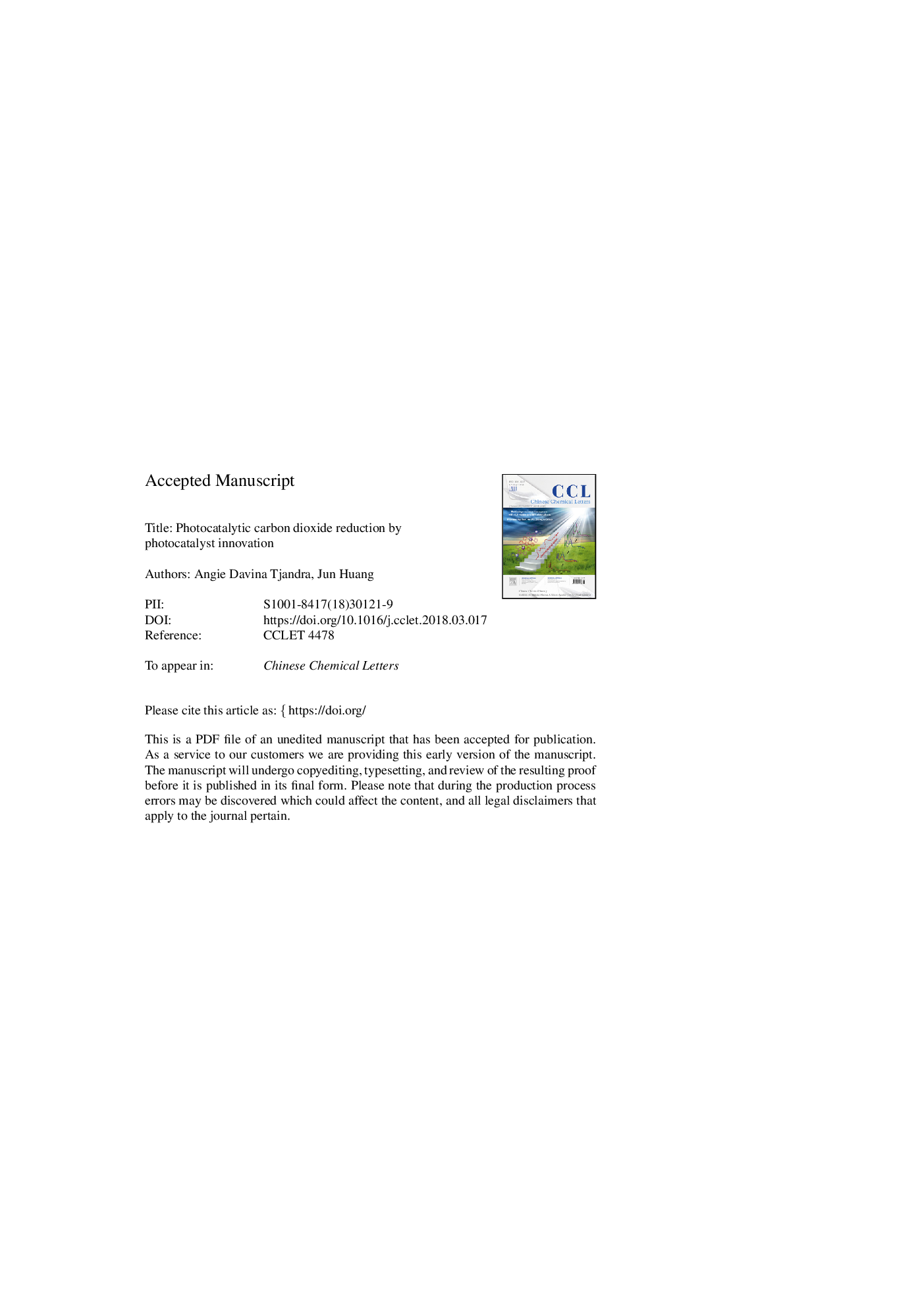 Photocatalytic carbon dioxide reduction by photocatalyst innovation