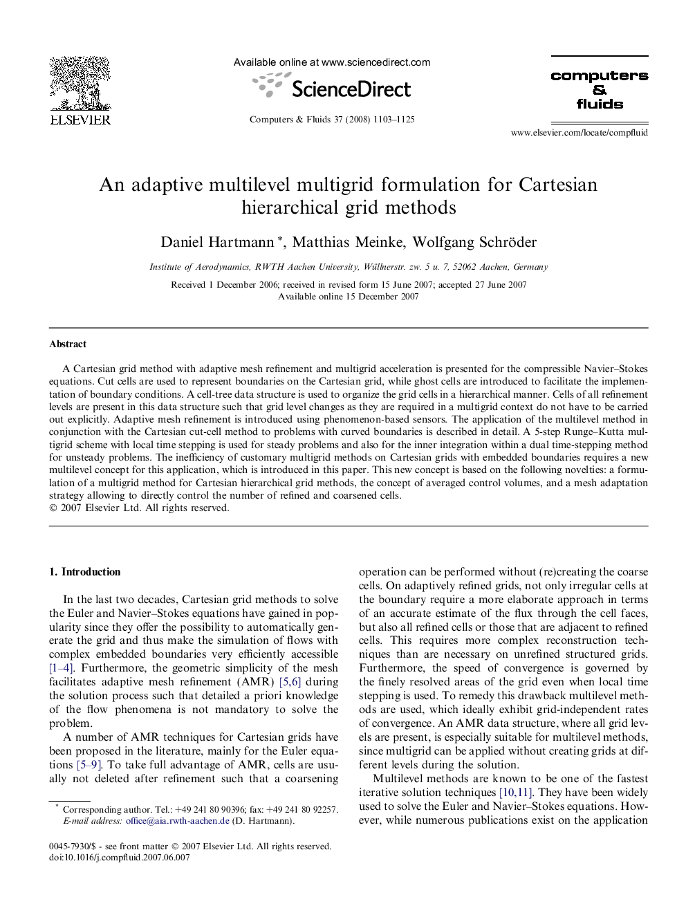 An adaptive multilevel multigrid formulation for Cartesian hierarchical grid methods