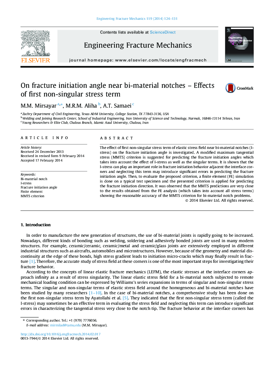 On fracture initiation angle near bi-material notches – Effects of first non-singular stress term